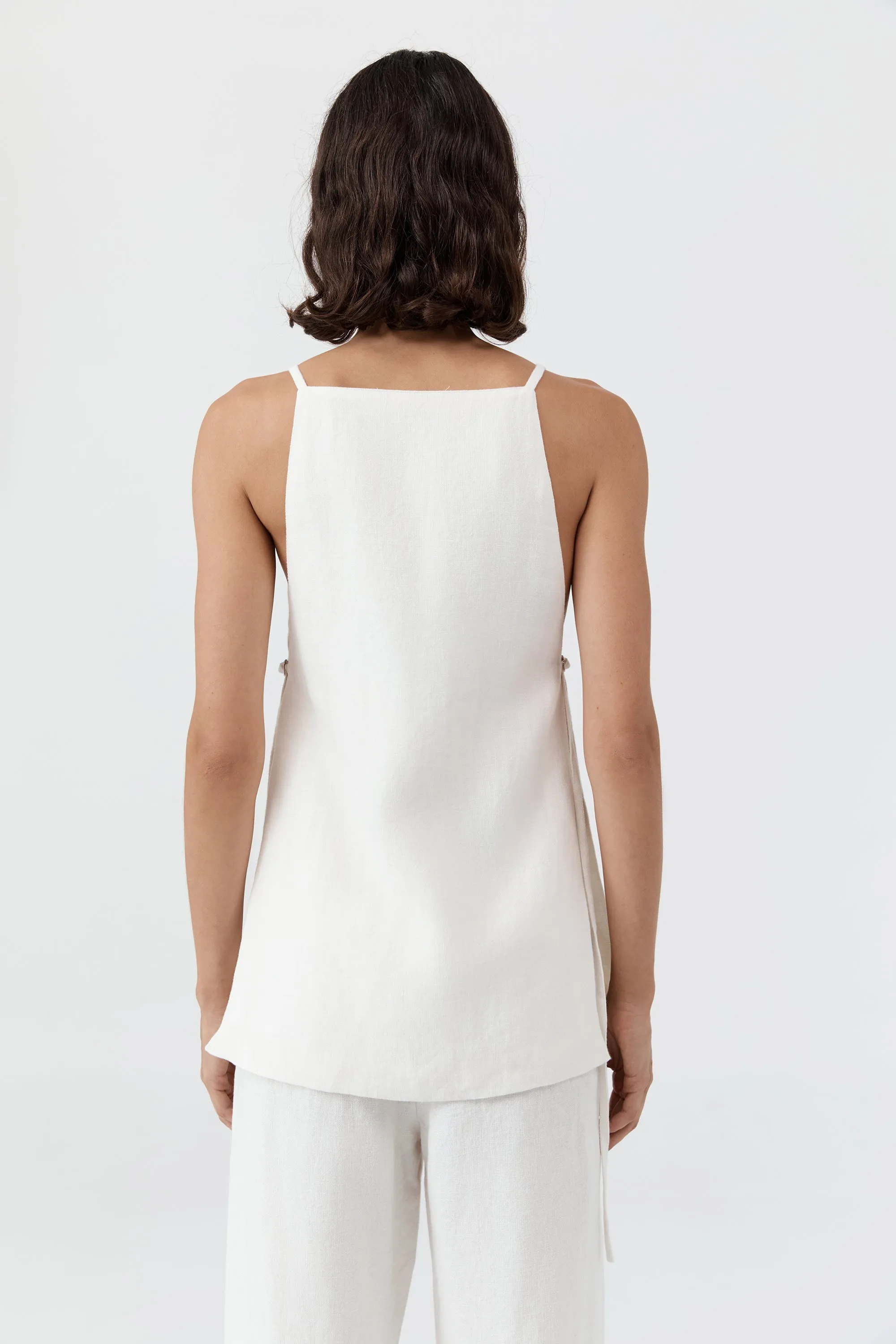 Belted Side Detail Top - Off White sold by St. Agni product image thumbnail 4
