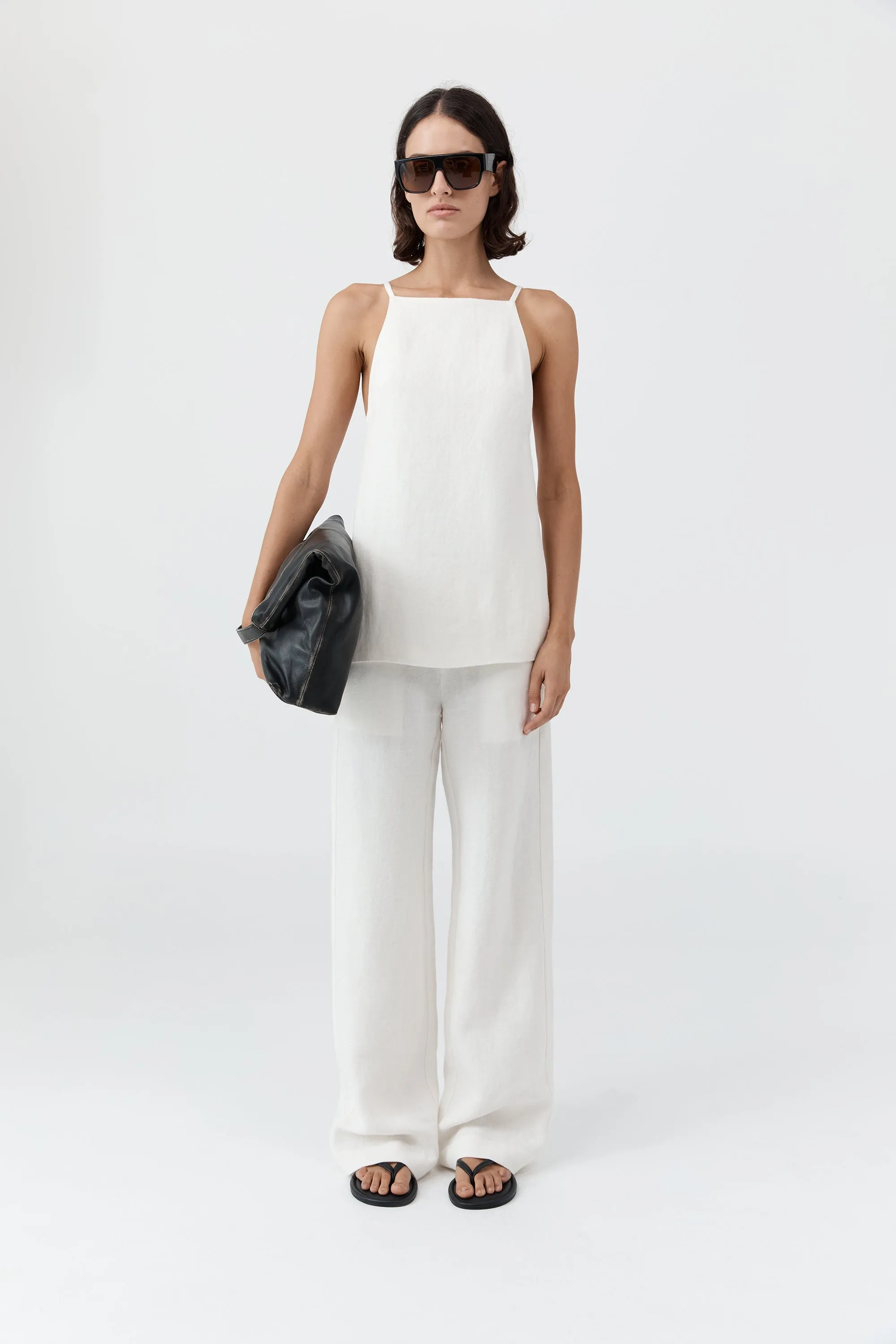 Belted Side Detail Top - Off White sold by St. Agni product image thumbnail 2
