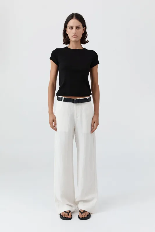Fine Band Carter Trouser - Off White sold by St. Agni