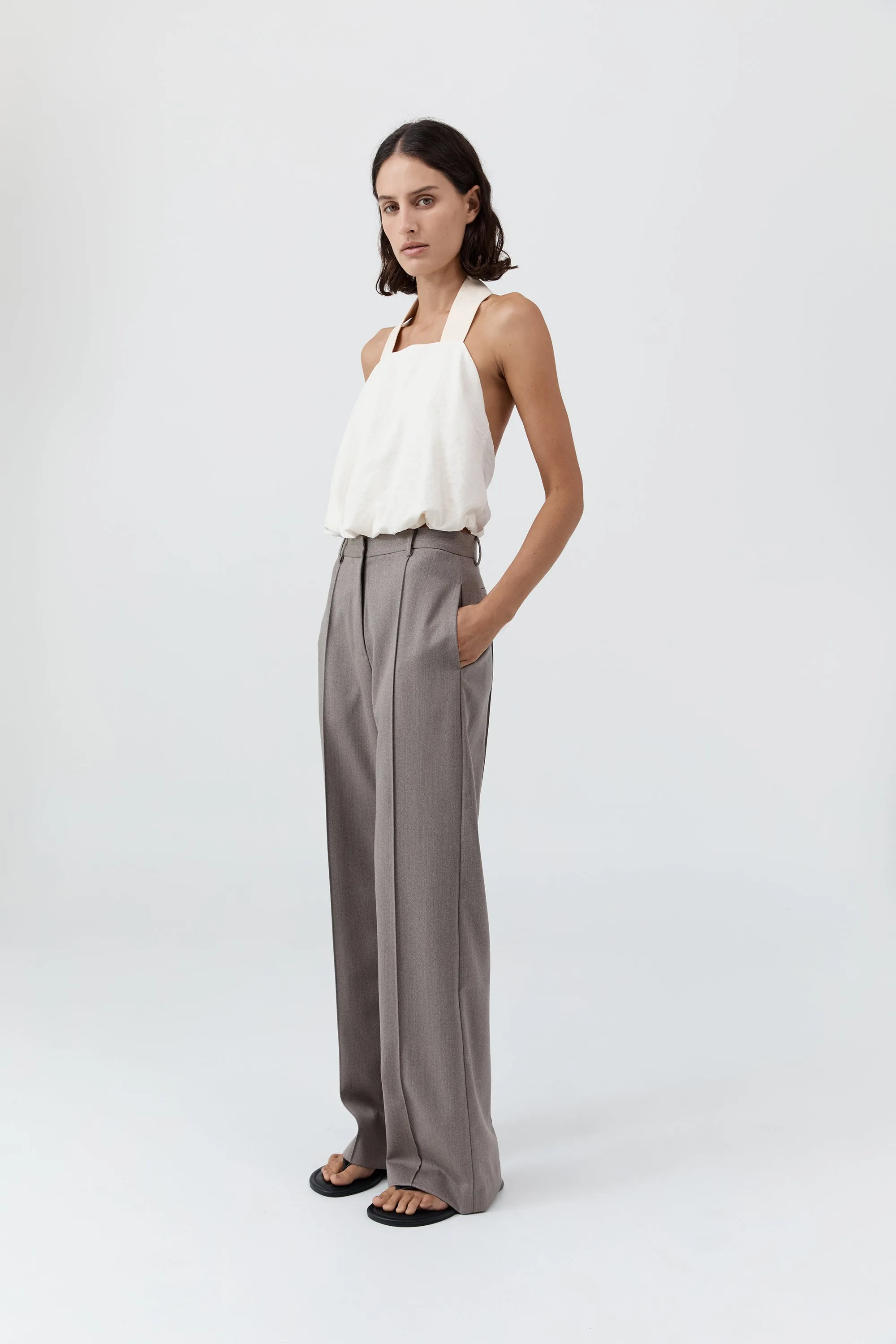 Cloud Twist Halter Top - Off White sold by St. Agni product image thumbnail 3