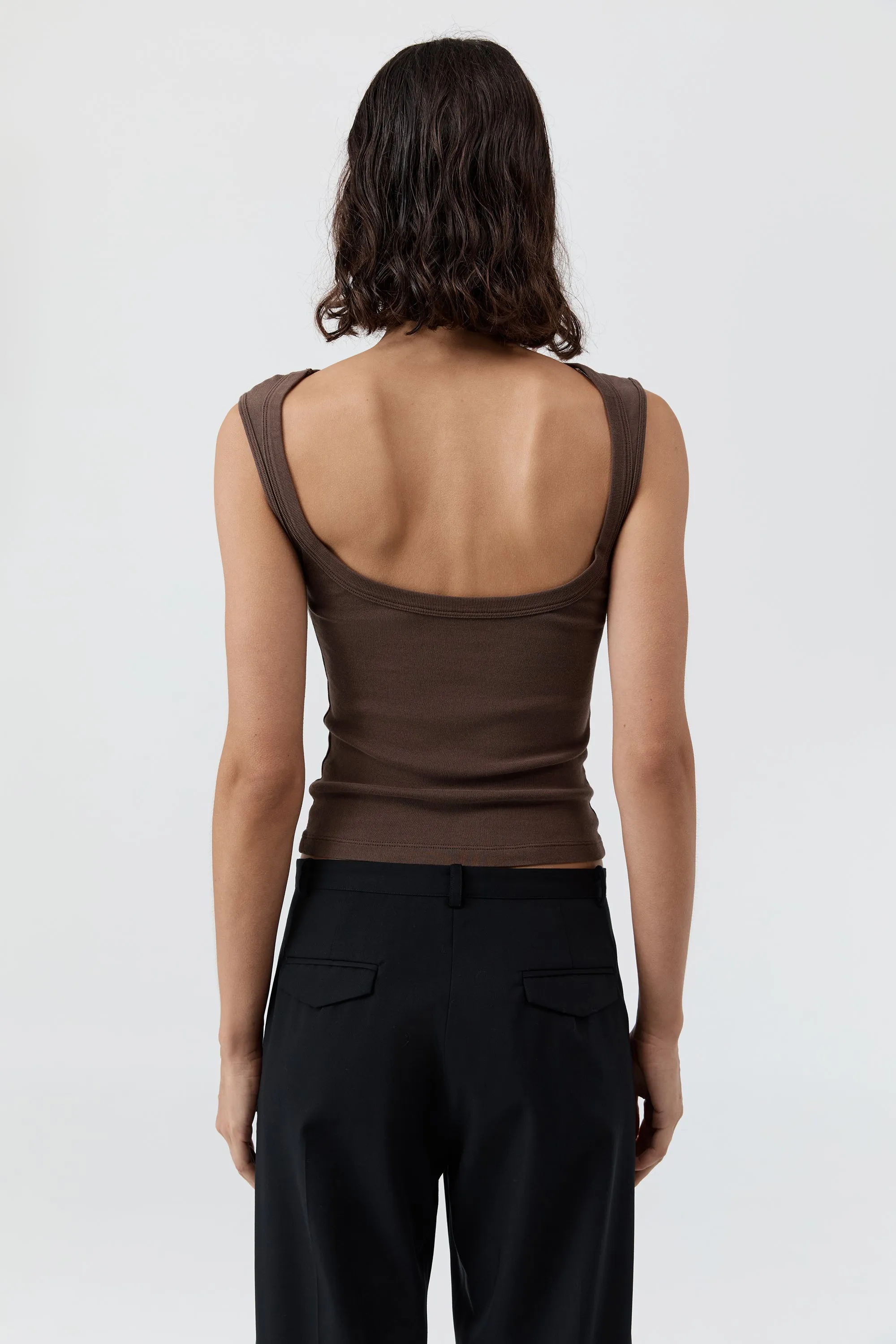 Organic Cotton Ballerina Top - Fudge sold by St. Agni product image thumbnail 2