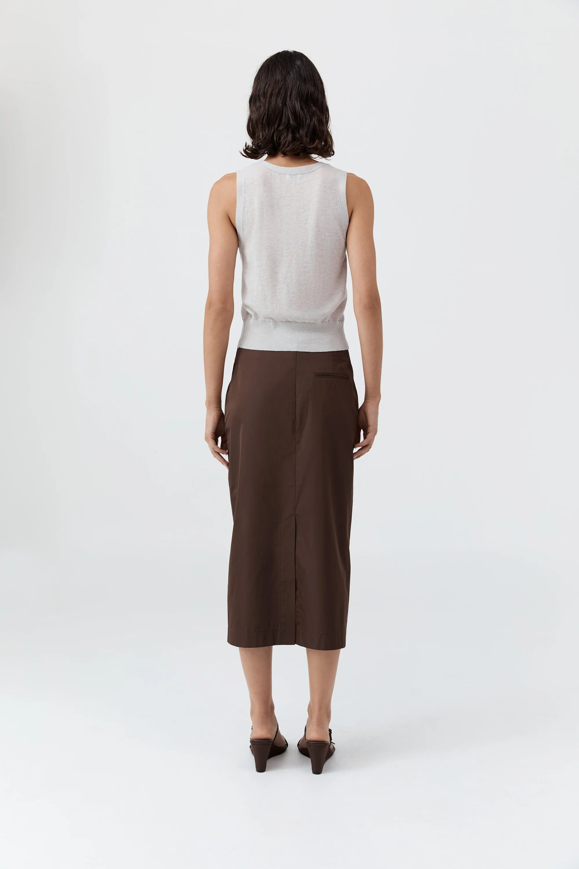 Merino Wool Oupa Vest - Light Grey Marle sold by St. Agni product image thumbnail 5