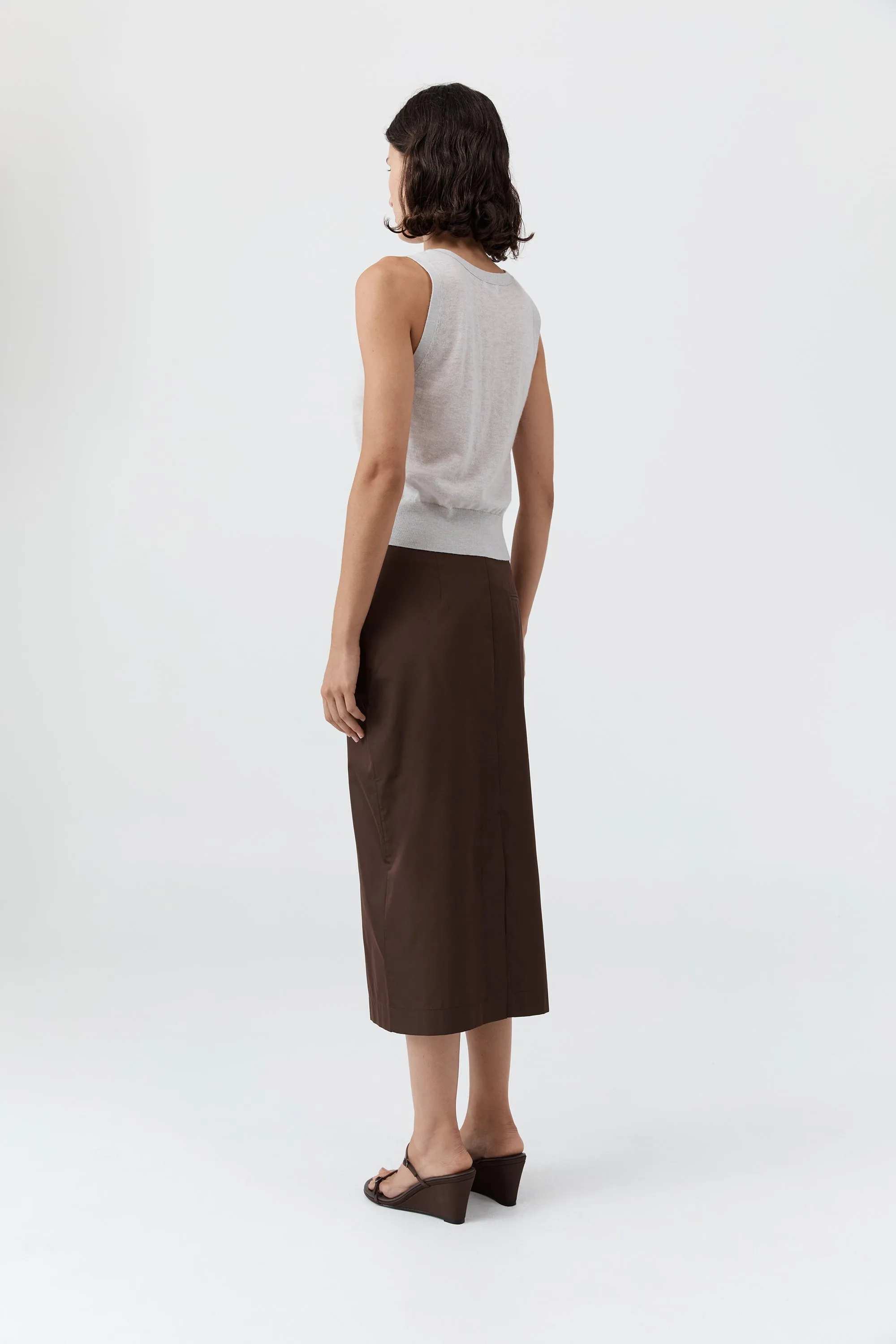 Merino Wool Oupa Vest - Light Grey Marle sold by St. Agni product image thumbnail 4