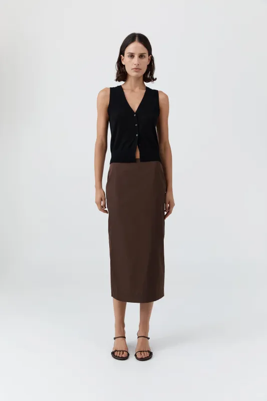 Merino Wool Oupa Vest - Black sold by St. Agni