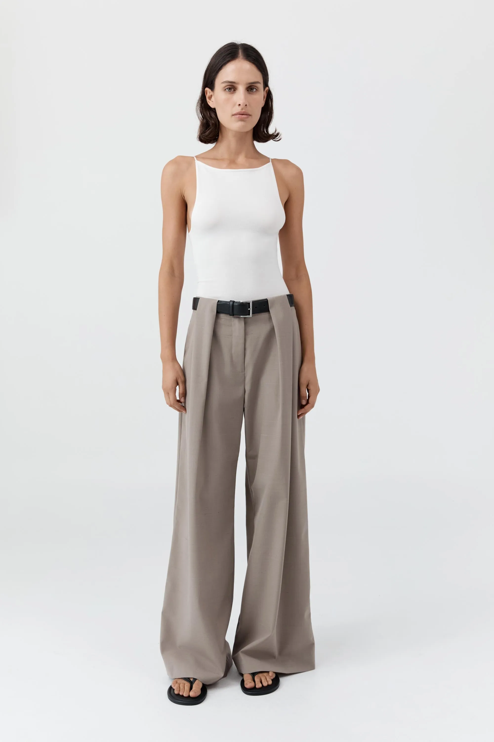 Square Neck Top - Off White sold by St. Agni