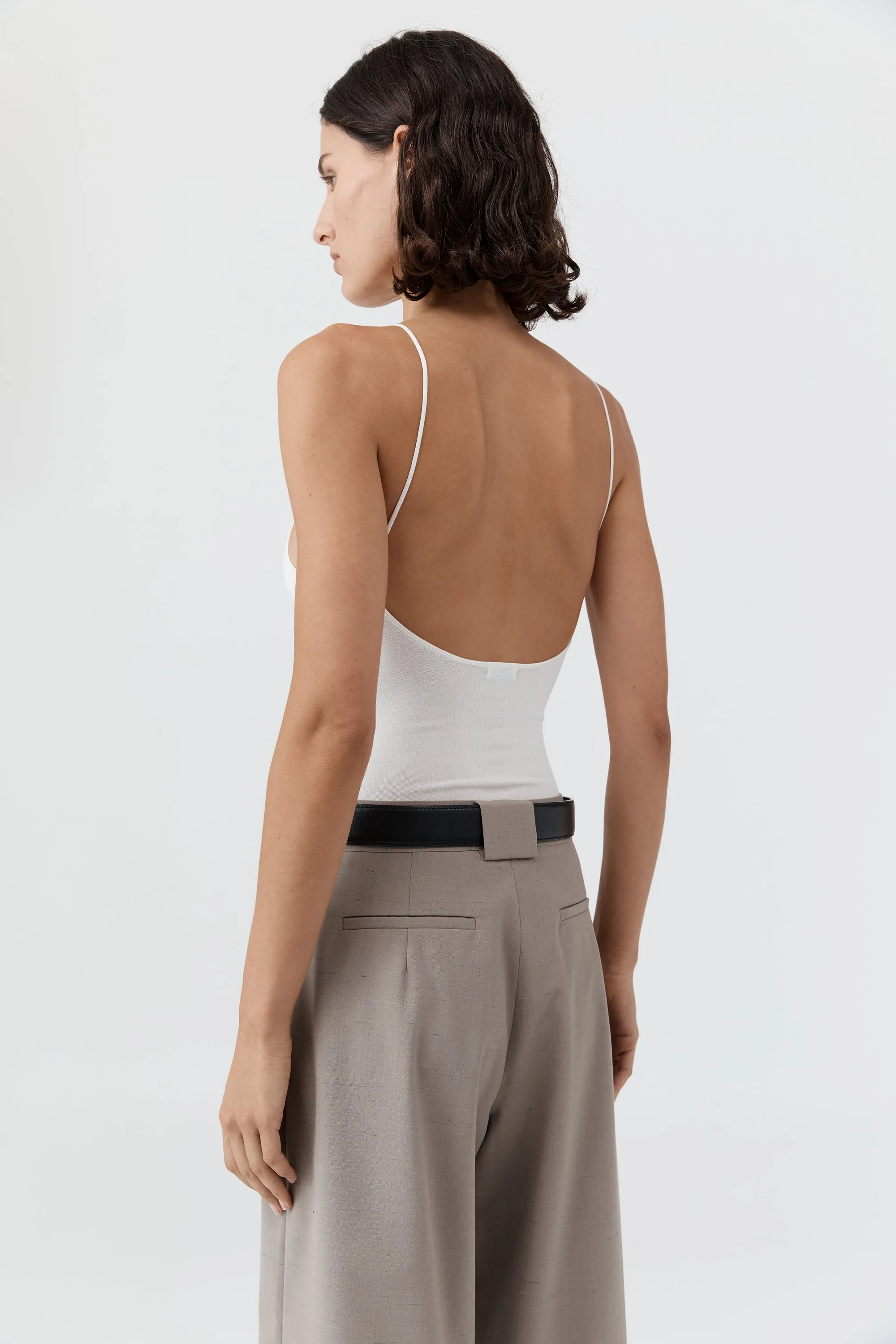 Square Neck Top - Off White sold by St. Agni product image thumbnail 5