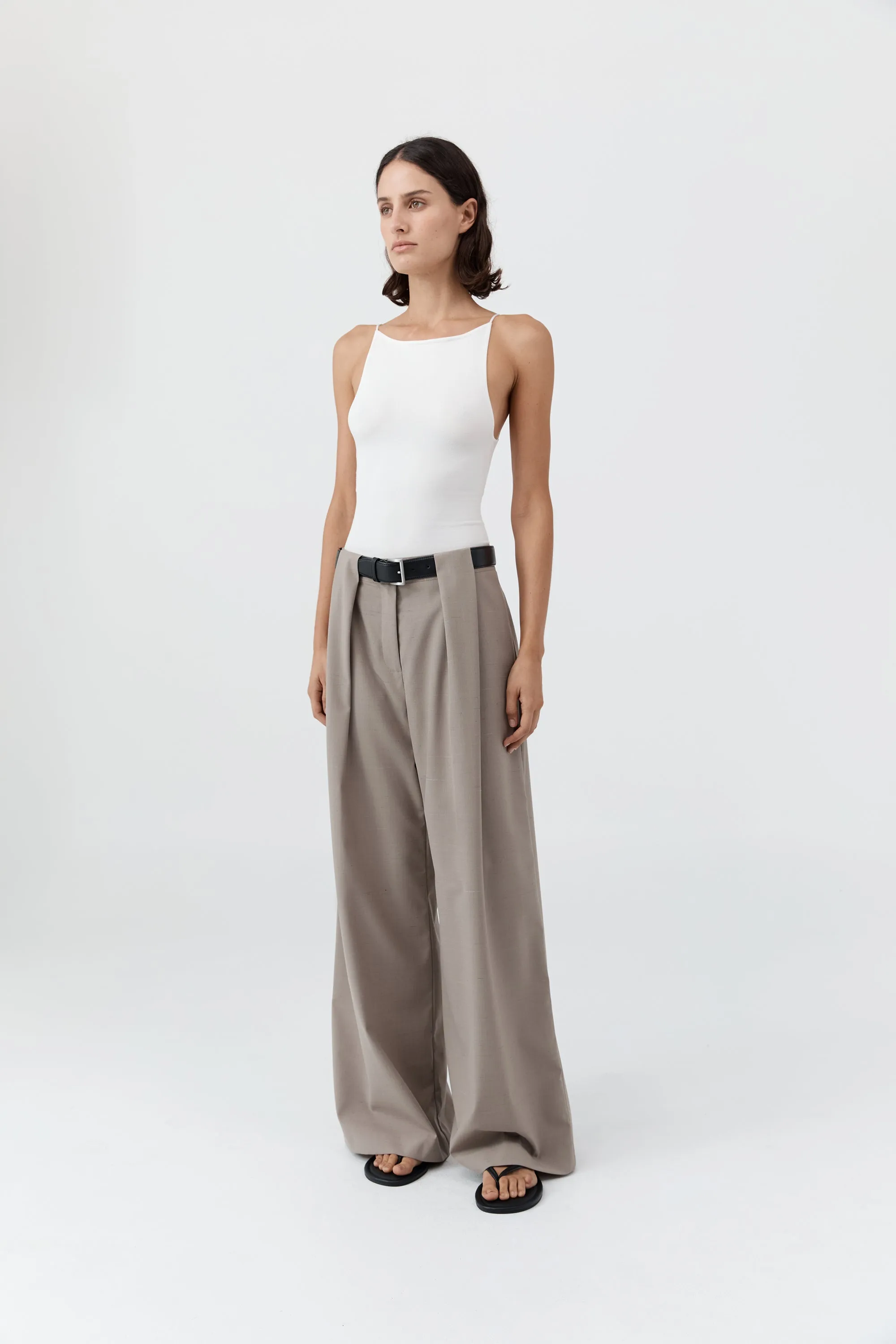 Square Neck Top - Off White sold by St. Agni product image thumbnail 3