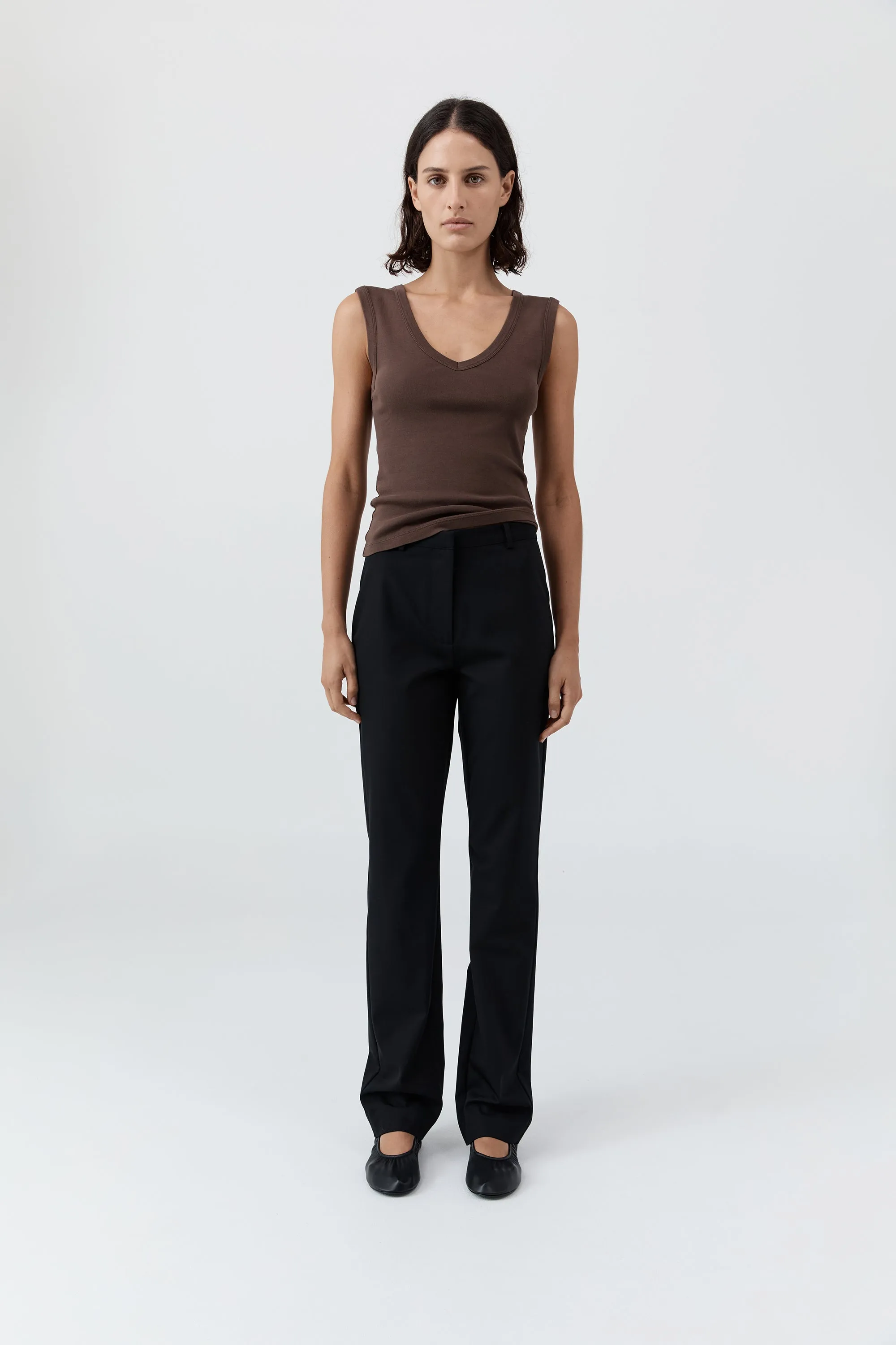 Organic Cotton 90s Top - Fudge sold by St. Agni product image thumbnail 2