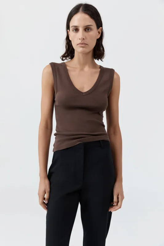 Organic Cotton 90s Top - Fudge sold by St. Agni