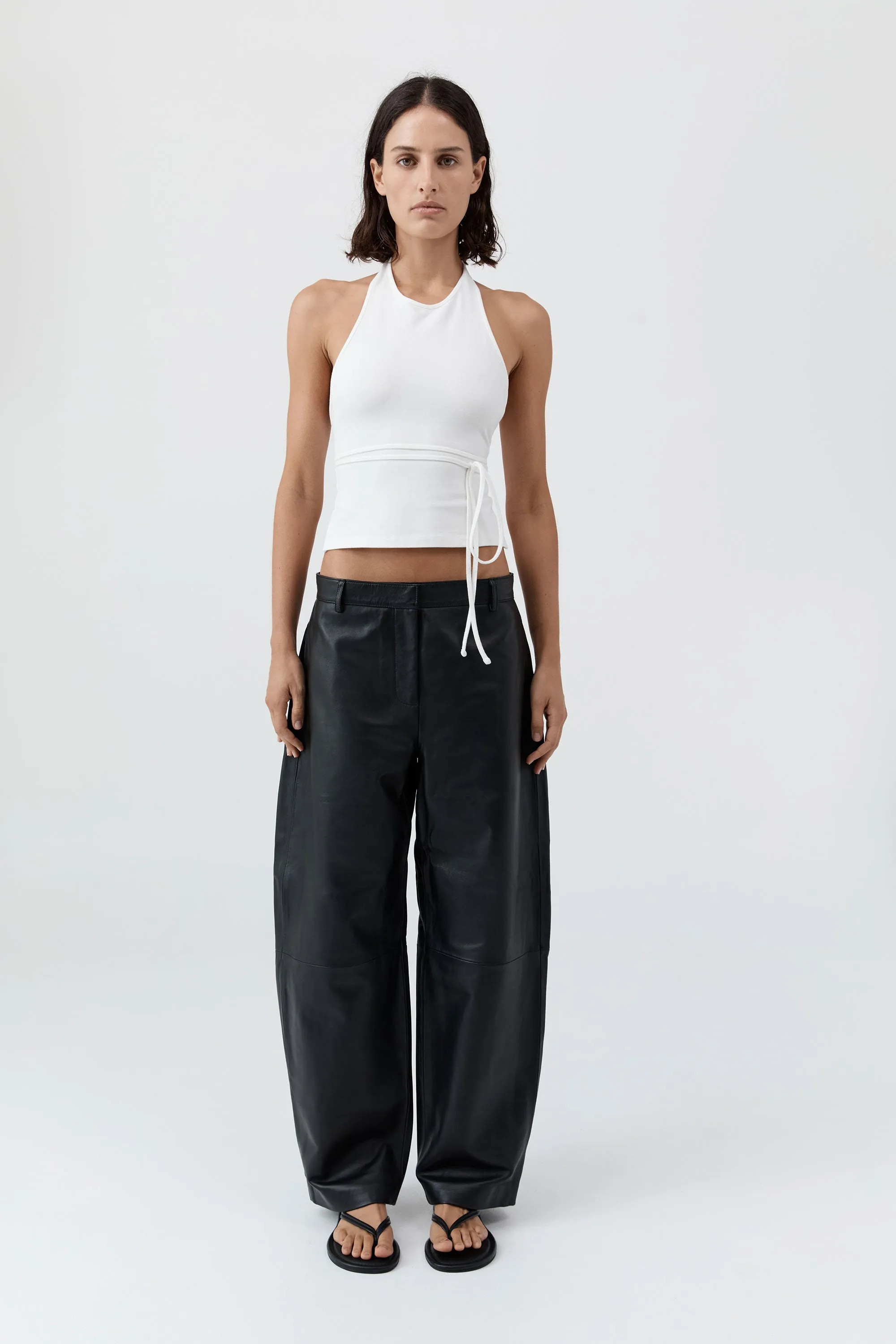 Soft Jersey Halter Top - White sold by St. Agni