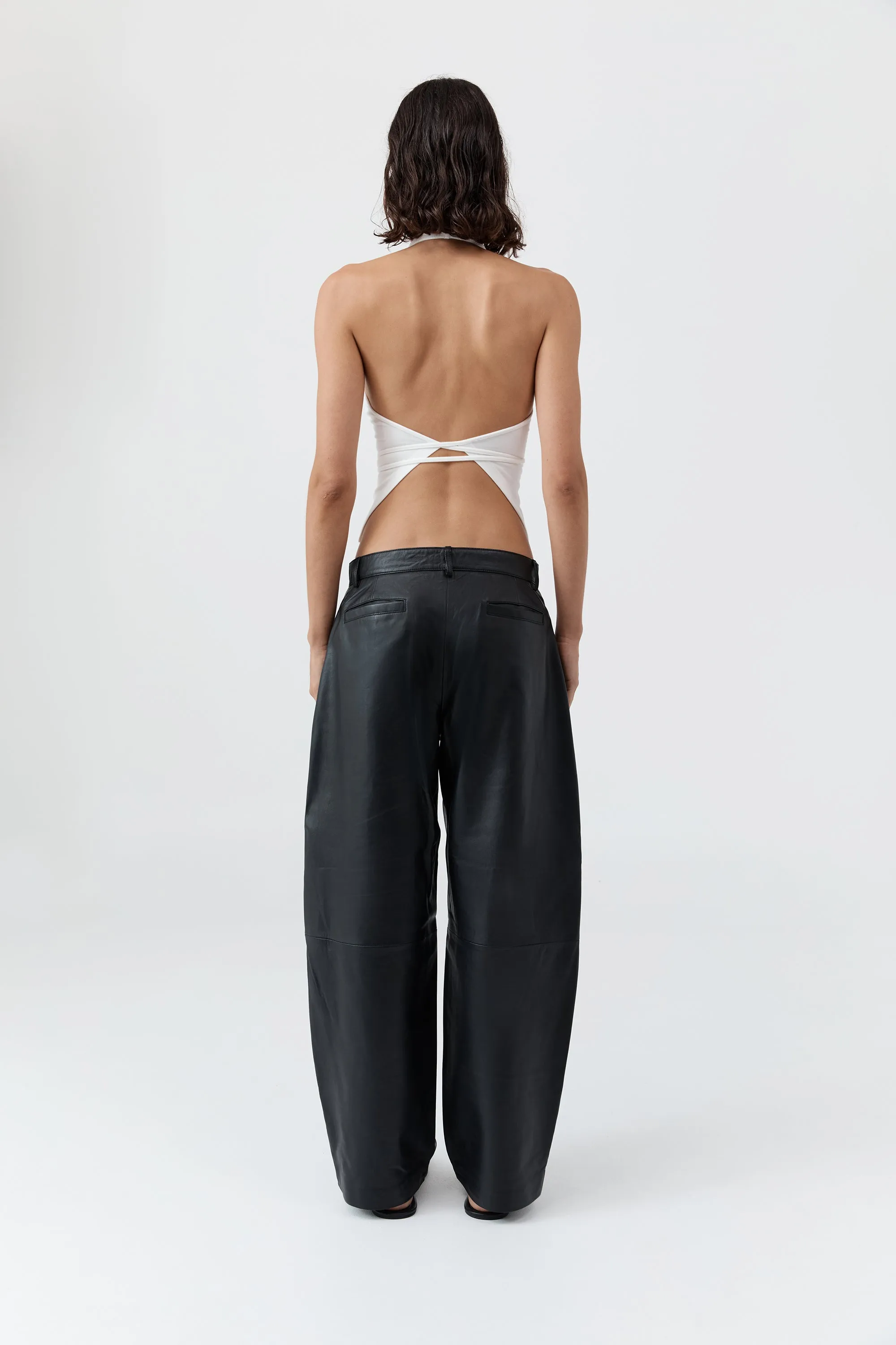 Soft Jersey Halter Top - White sold by St. Agni product image thumbnail 5