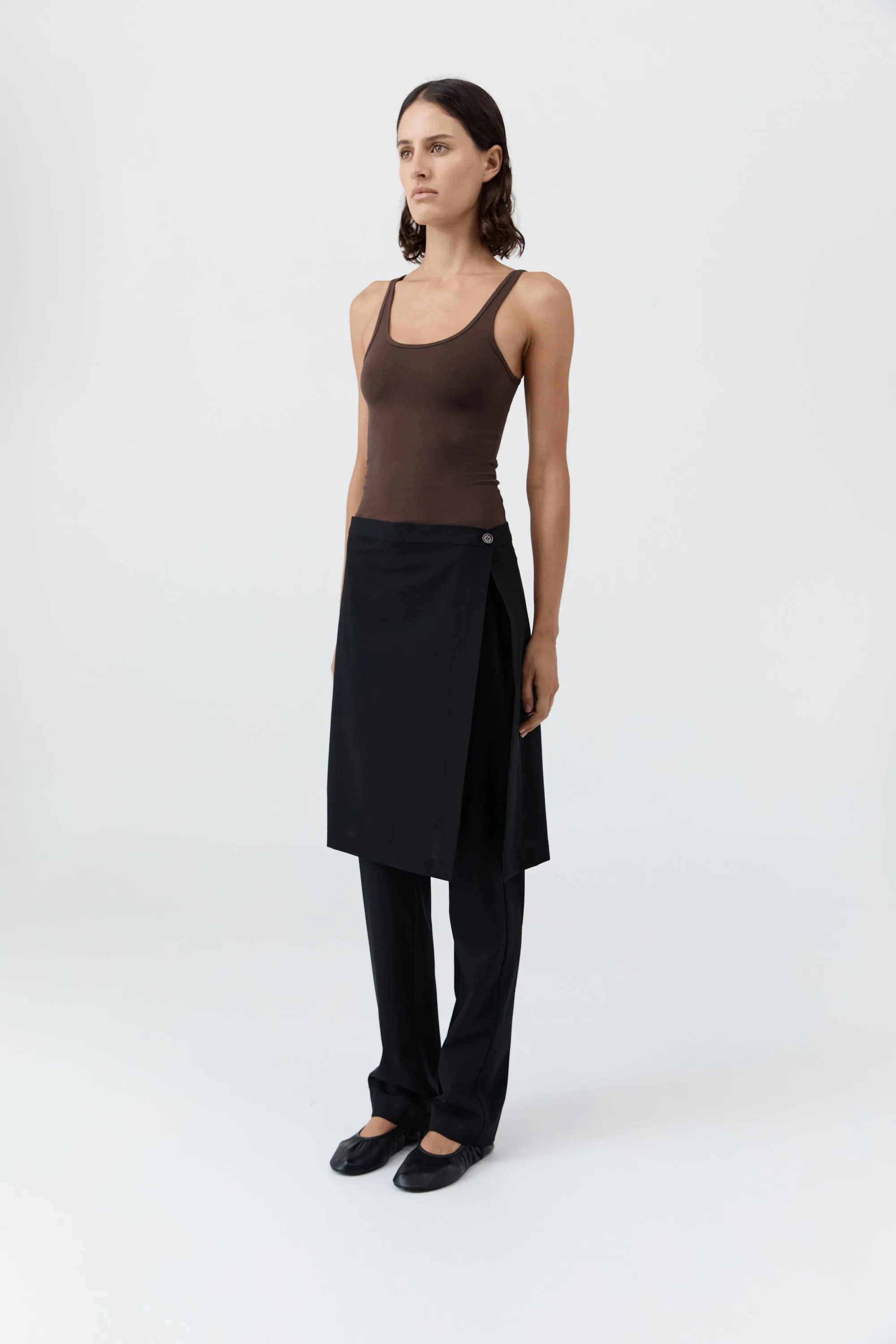 Soft Jersey Slim Scoop Tank - Liqueur sold by St. Agni product image thumbnail 3