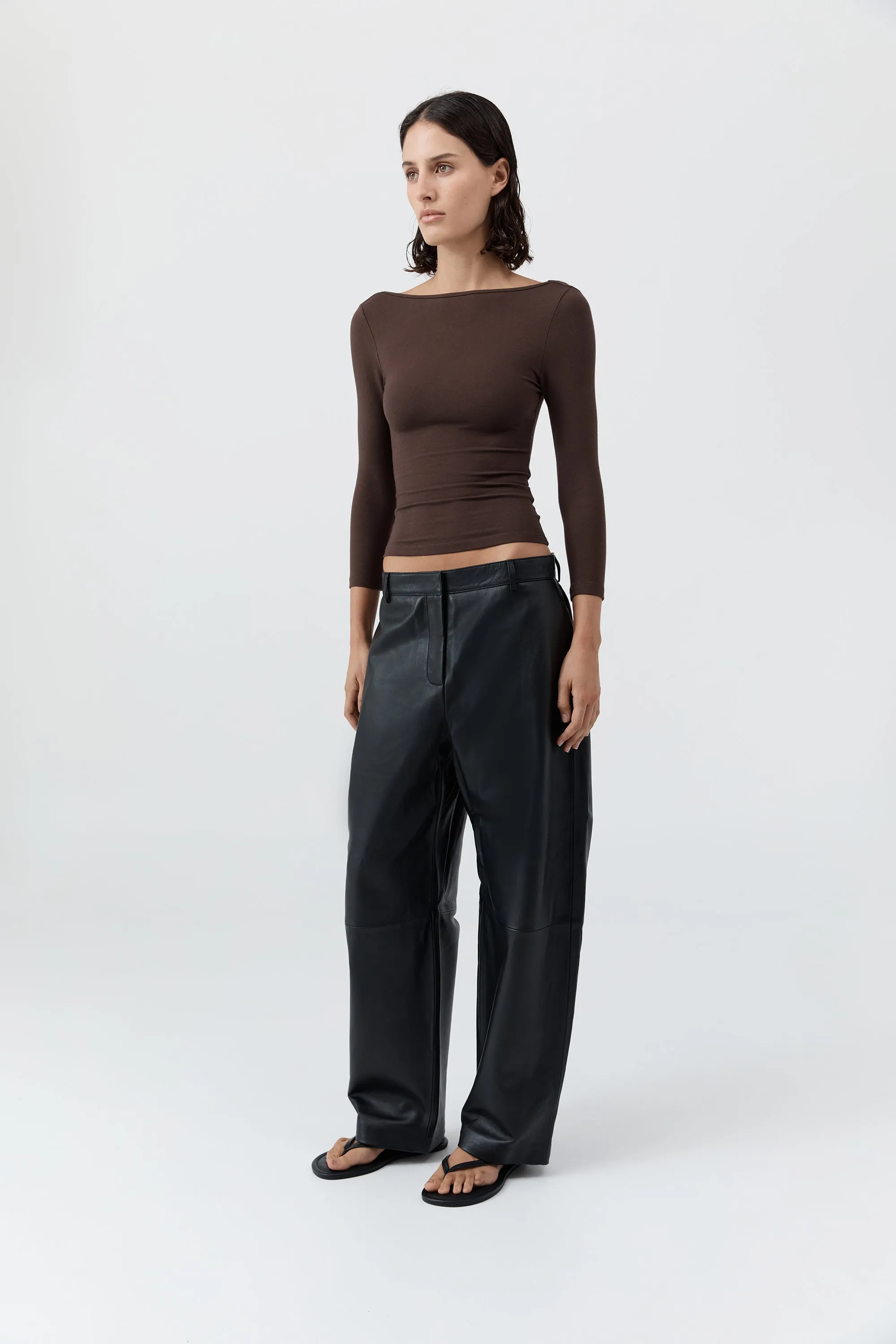 Soft Jersey Ballerina Top - Liqueur sold by St. Agni product image thumbnail 2