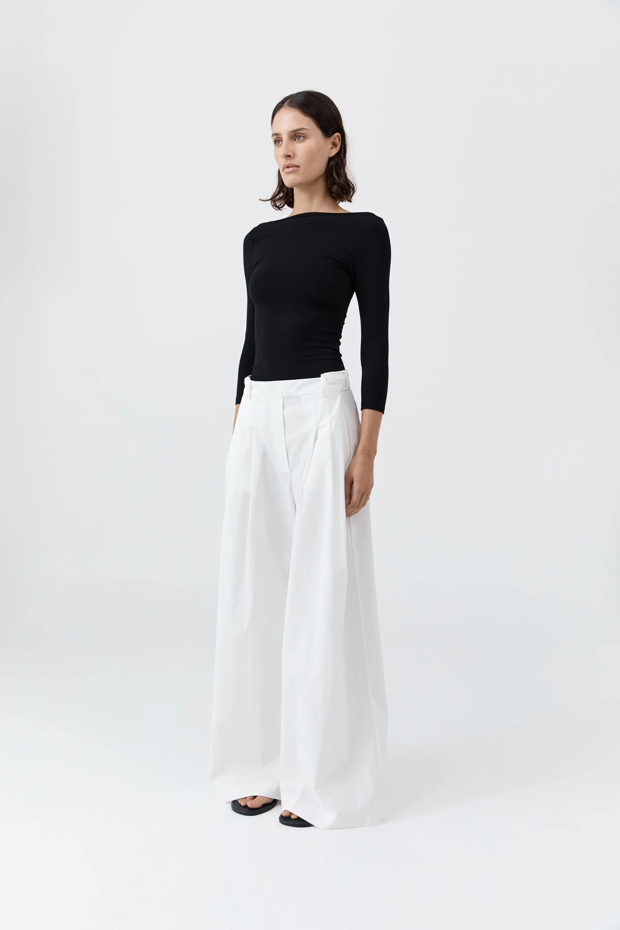 Soft Jersey Ballerina Top - Jet Black sold by St. Agni product image thumbnail 2