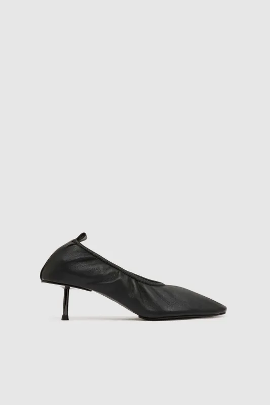 Classic Ballet Heel - Black sold by St. Agni