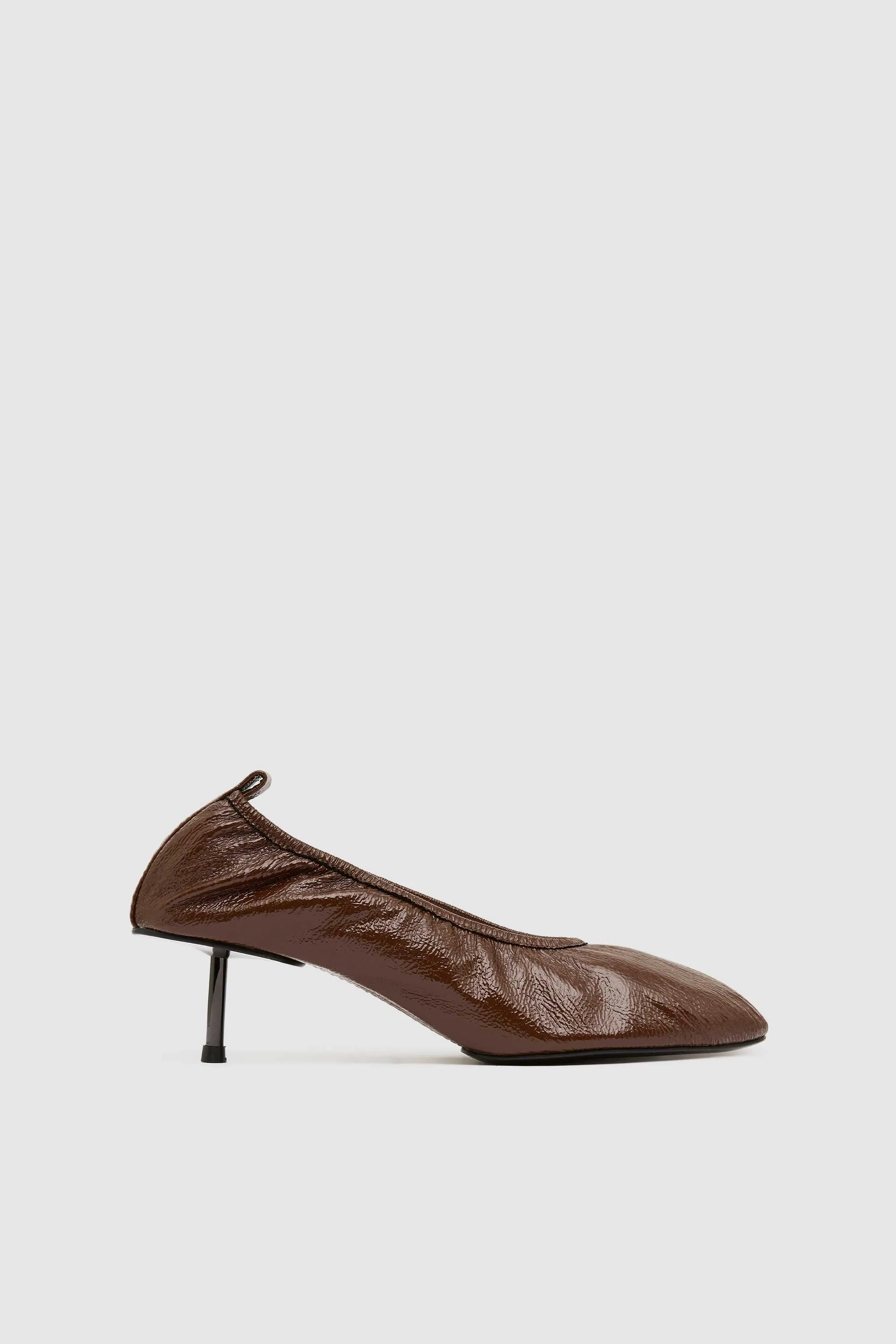 Classic Ballet Heel - Patent Liqueur sold by St. Agni