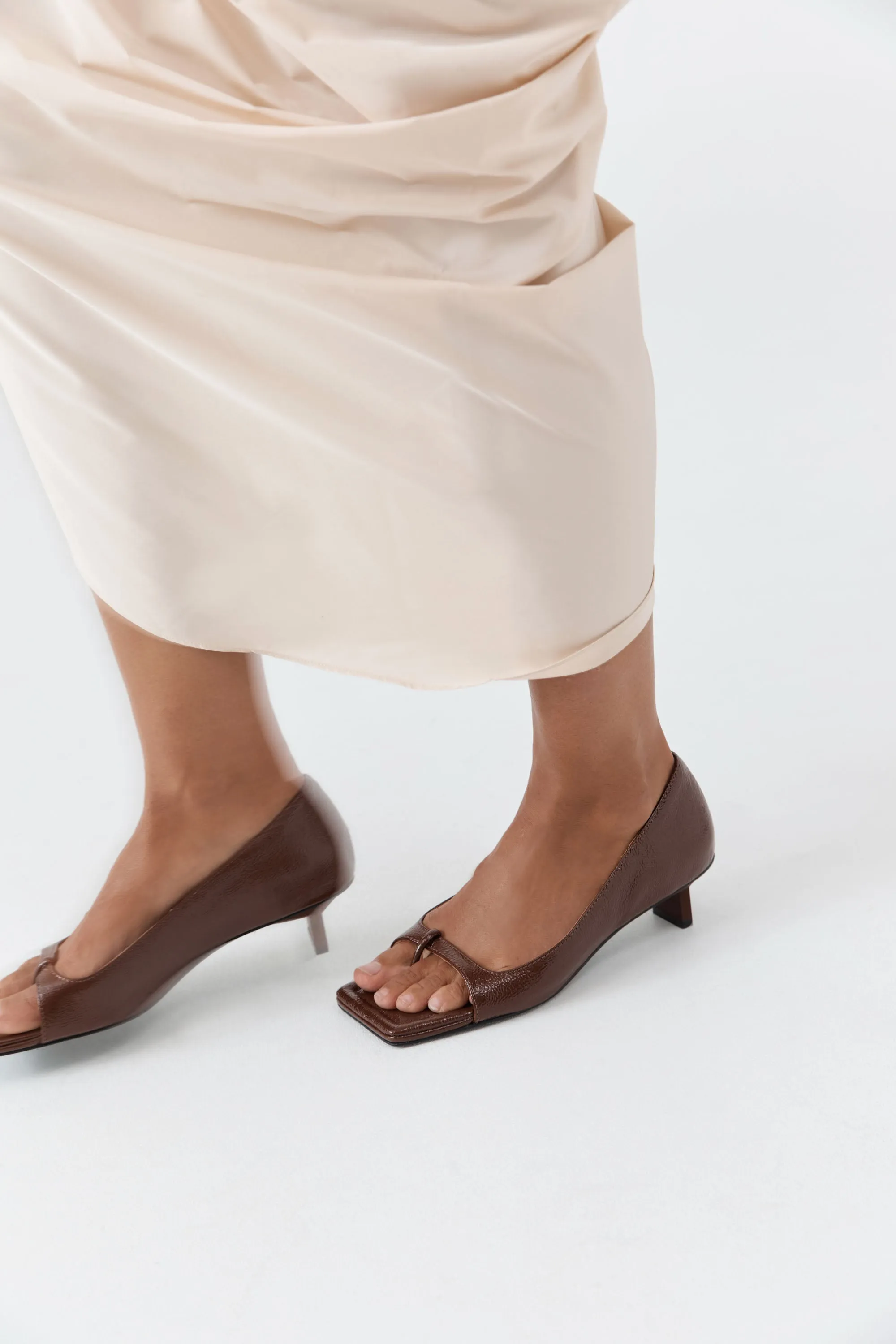 90s Square Toe Heel - Patent Liqueur sold by St. Agni product image thumbnail 2