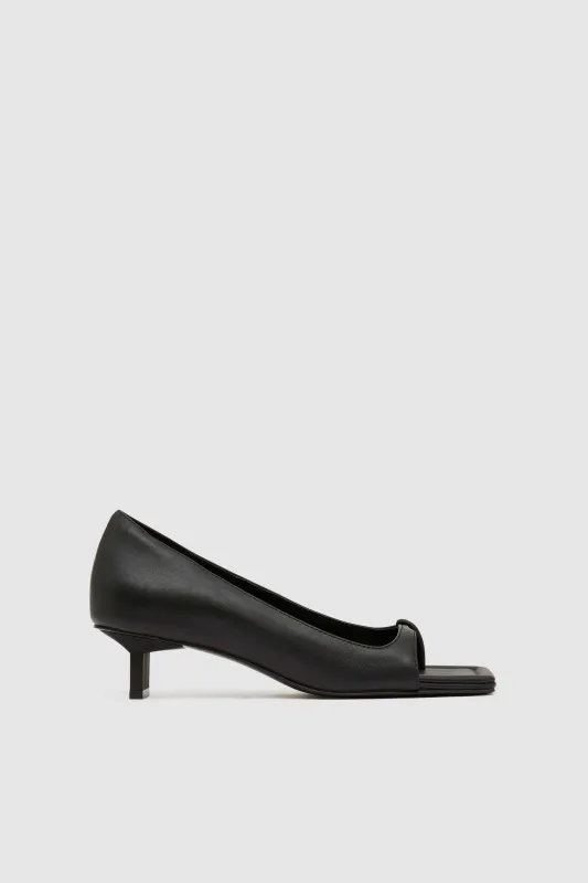 90s Square Toe Heel - Black sold by St. Agni