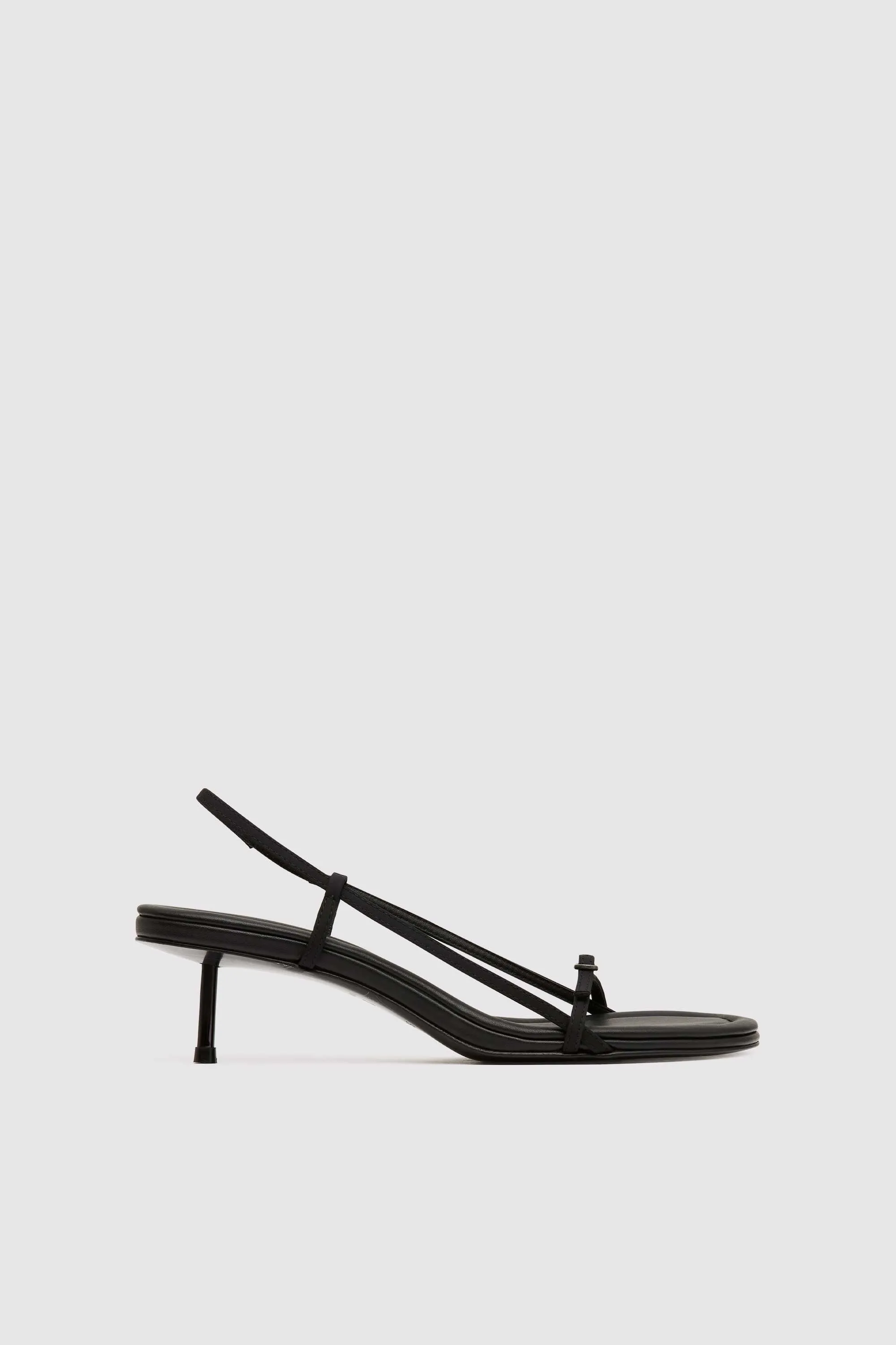 Petit Belt Sling Back Heel - Black sold by St. Agni