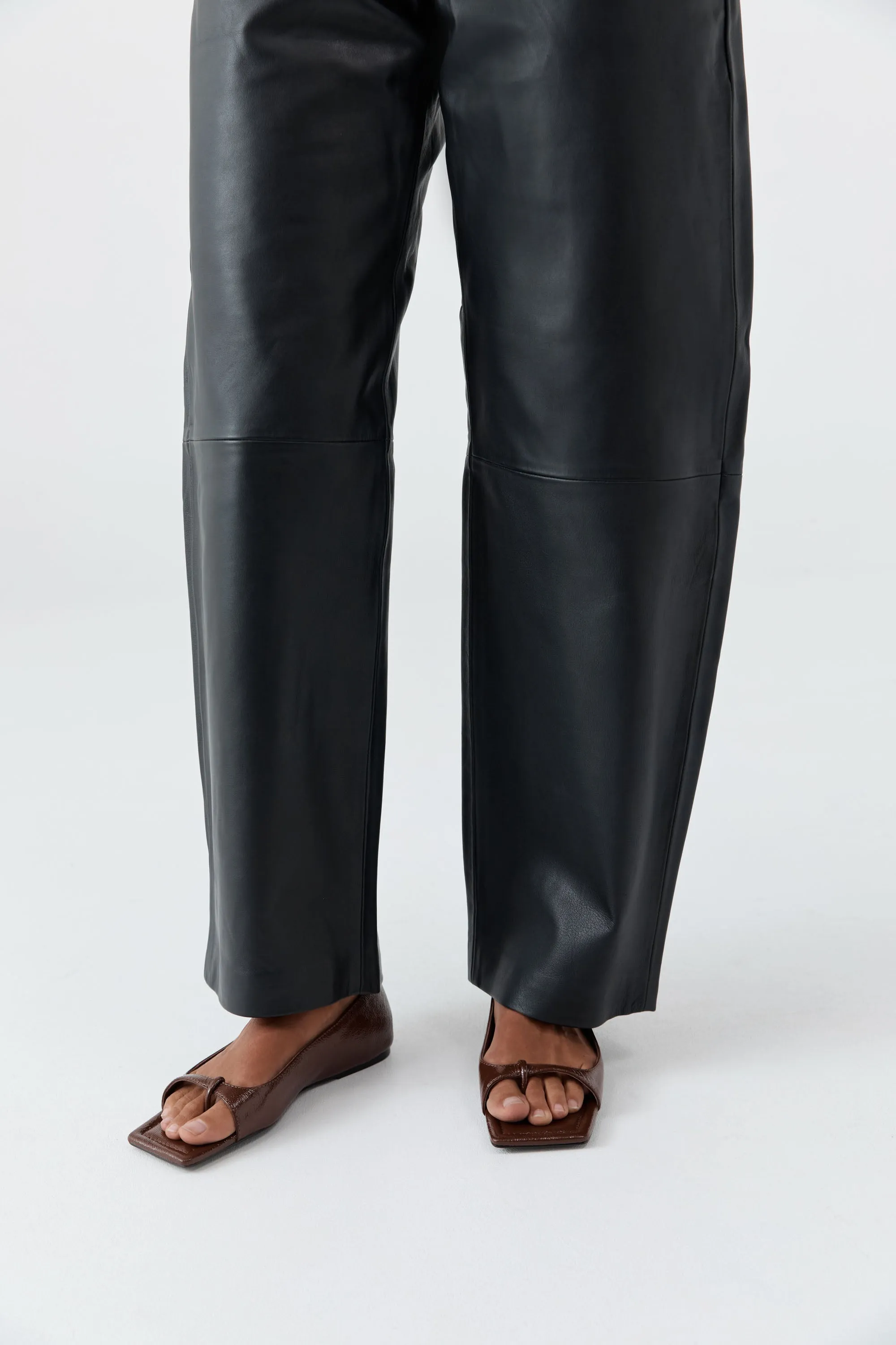 90s Square Toe Flat - Patent Liqueur sold by St. Agni product image thumbnail 2