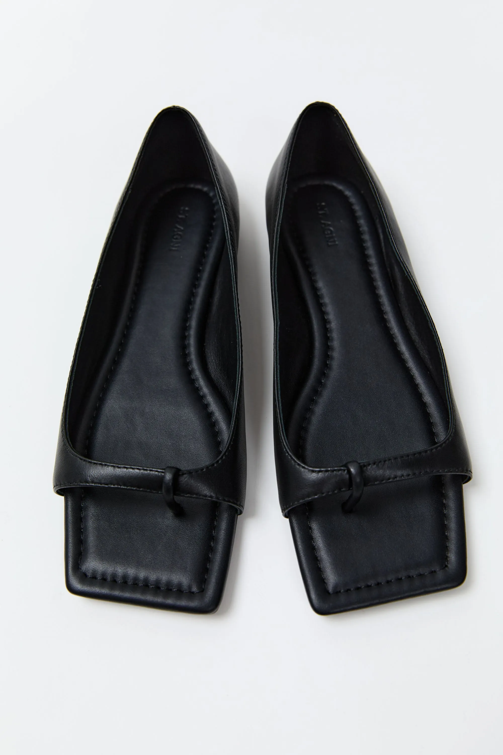 90s Square Toe Flat - Black sold by St. Agni product image thumbnail 5