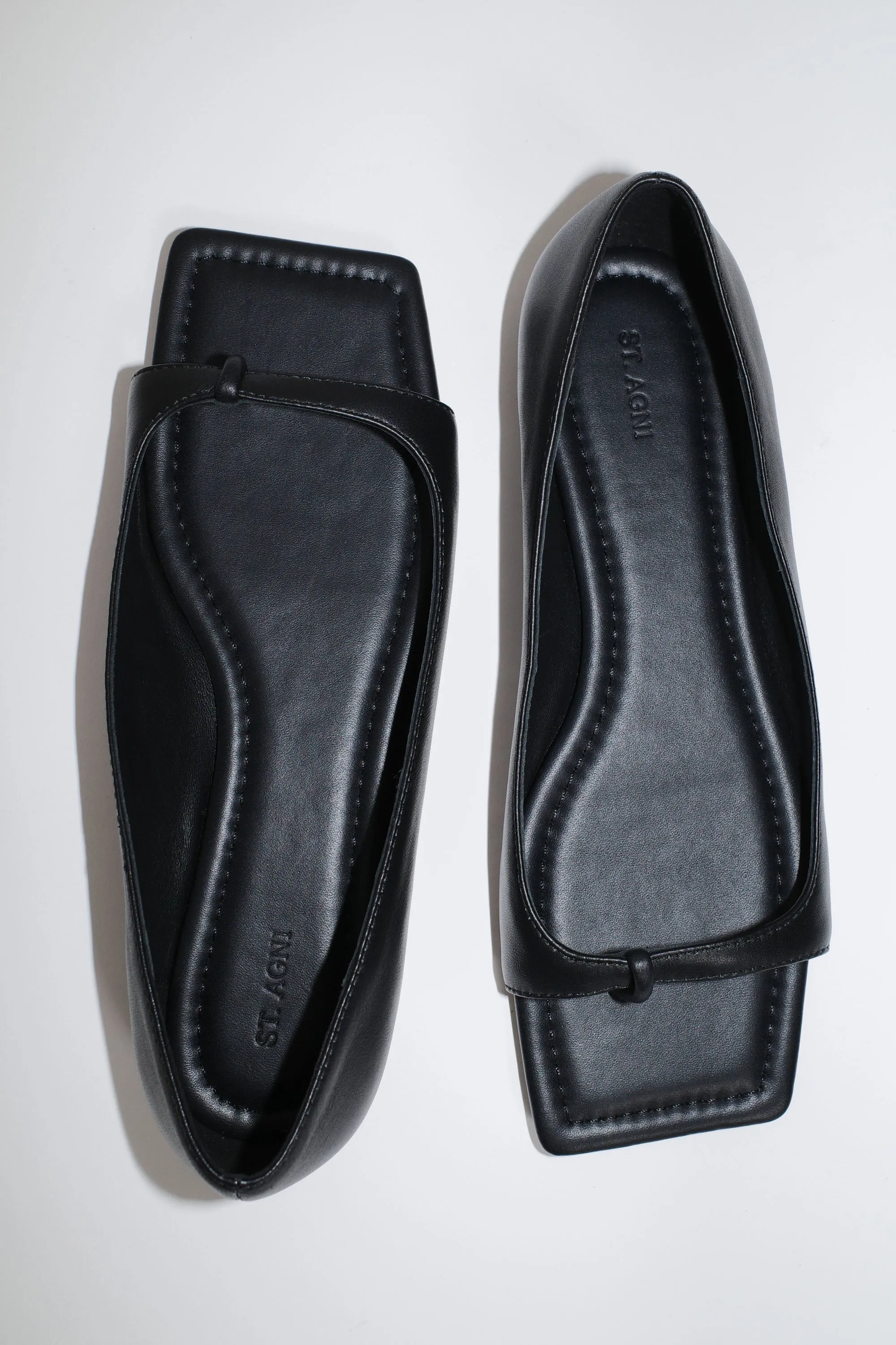 90s Square Toe Flat - Black sold by St. Agni product image thumbnail 4