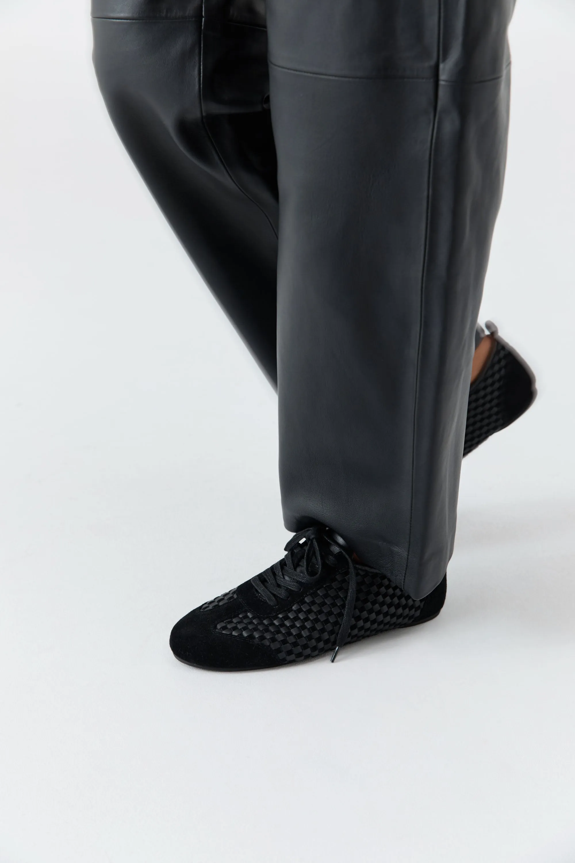 Lattice Weave Ballet Sneaker - Black sold by St. Agni product image thumbnail 2