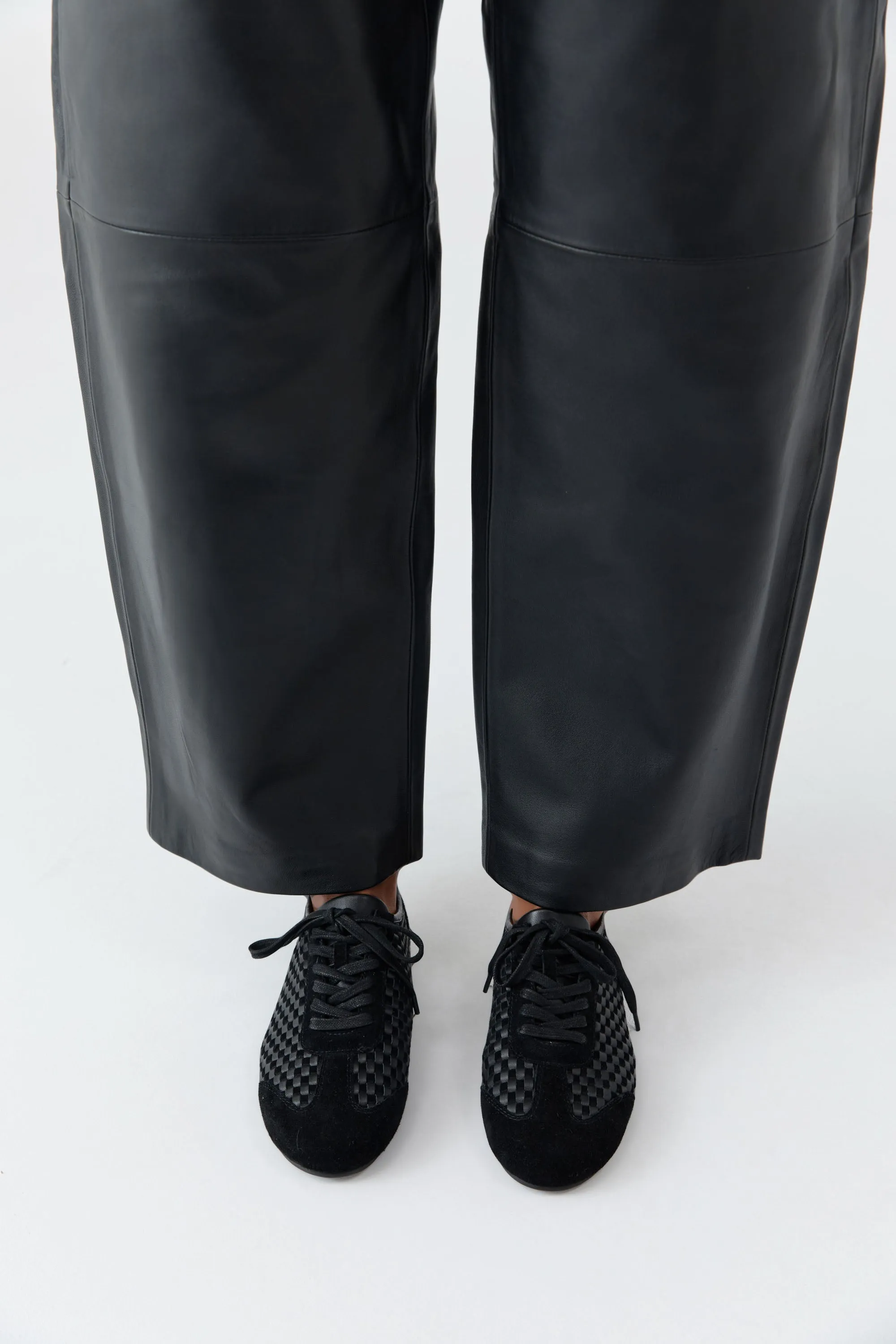 Lattice Weave Ballet Sneaker - Black sold by St. Agni product image thumbnail 3