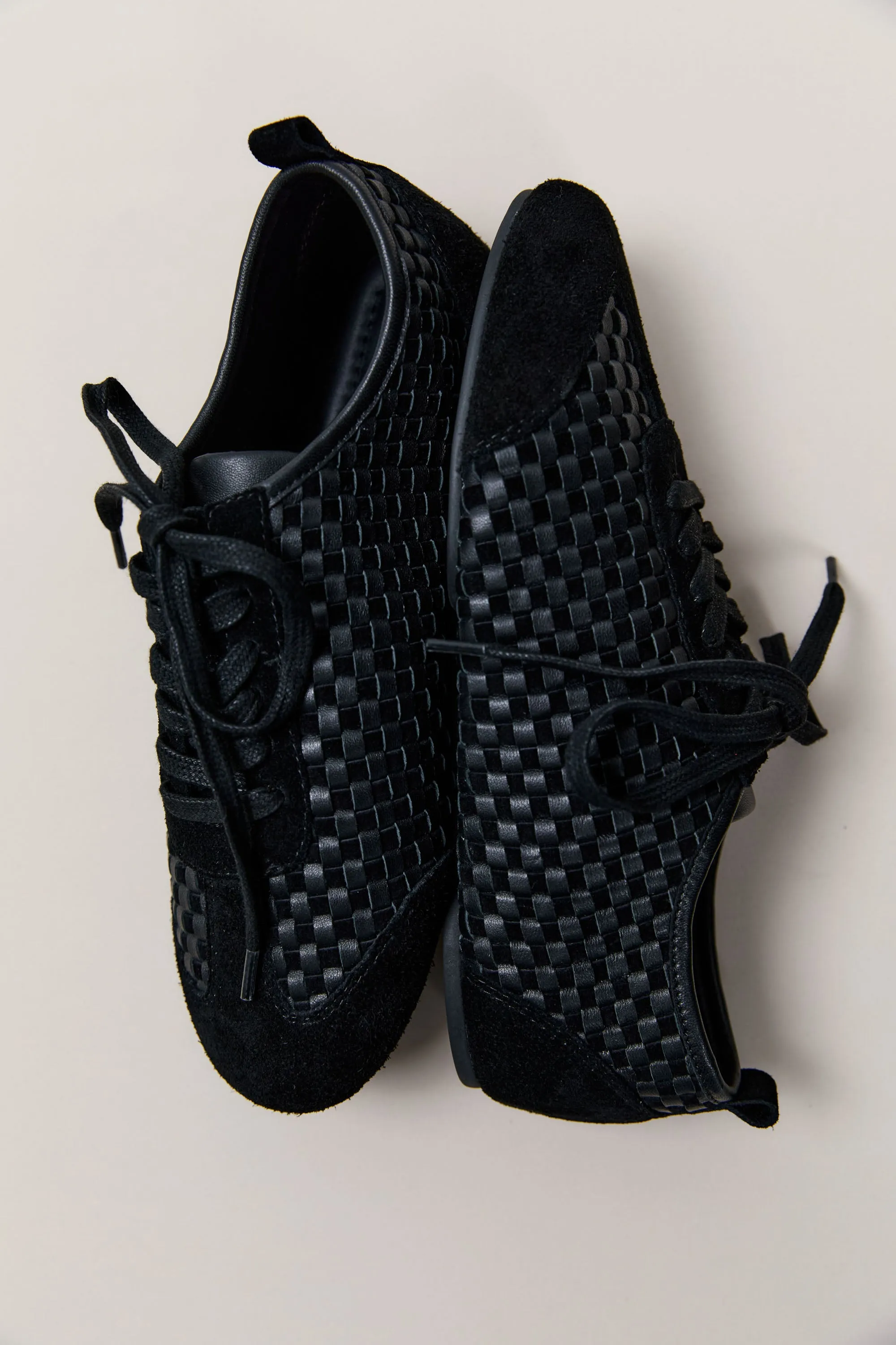 Lattice Weave Ballet Sneaker - Black sold by St. Agni product image thumbnail 4