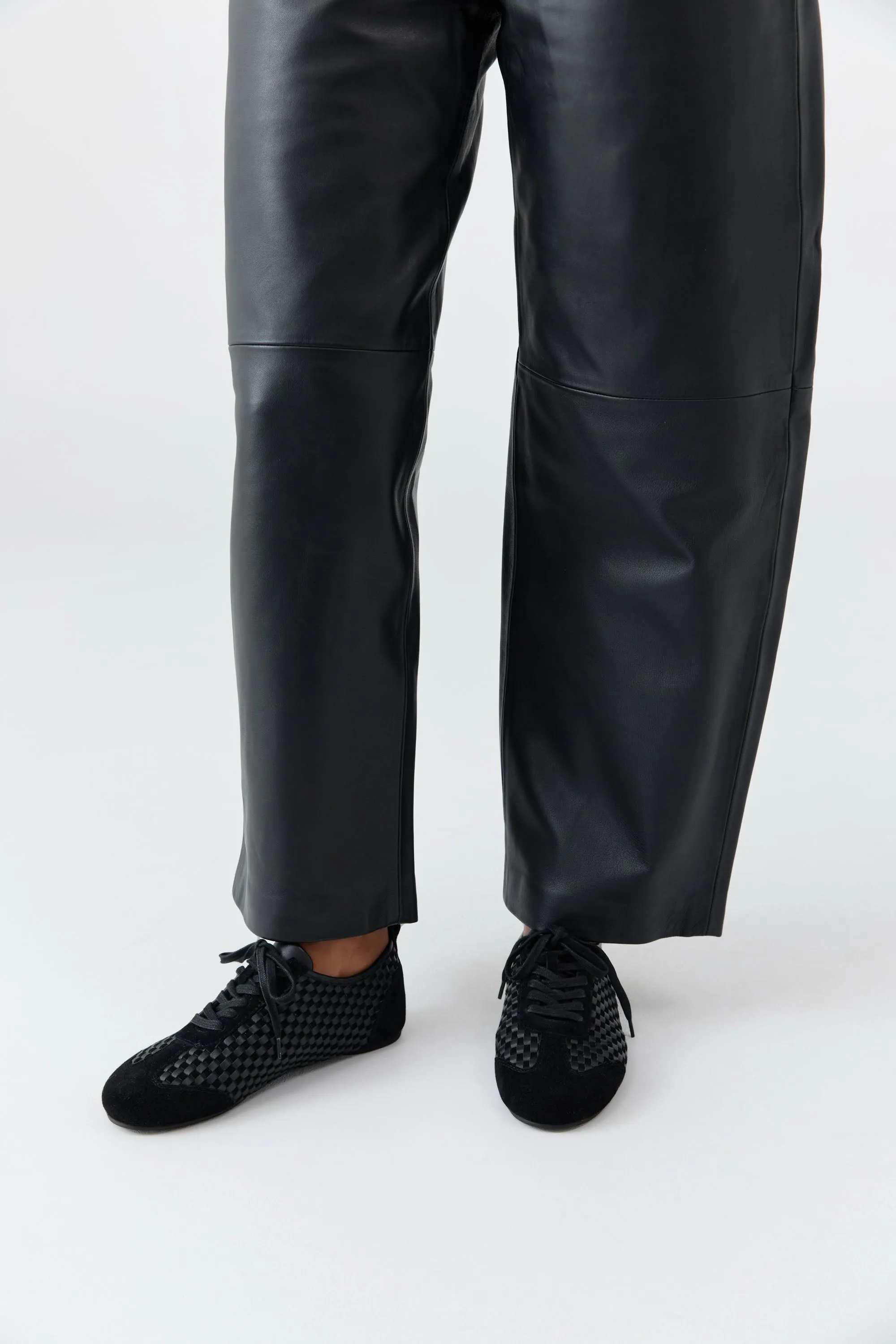 Lattice Weave Ballet Sneaker - Black sold by St. Agni product image thumbnail 5