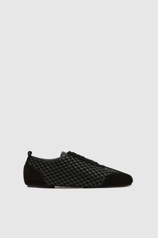 Lattice Weave Ballet Sneaker - Black sold by St. Agni
