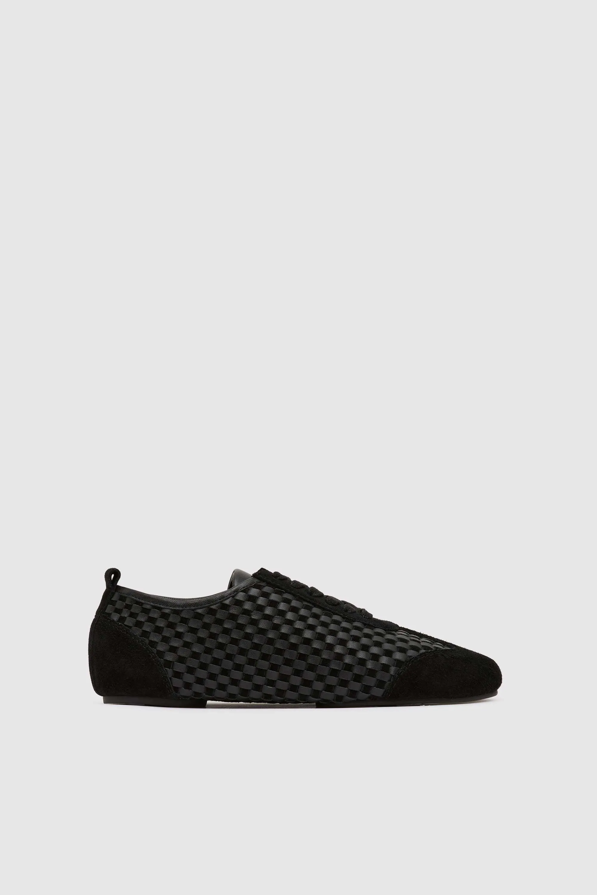 Lattice Weave Ballet Sneaker - Black sold by St. Agni