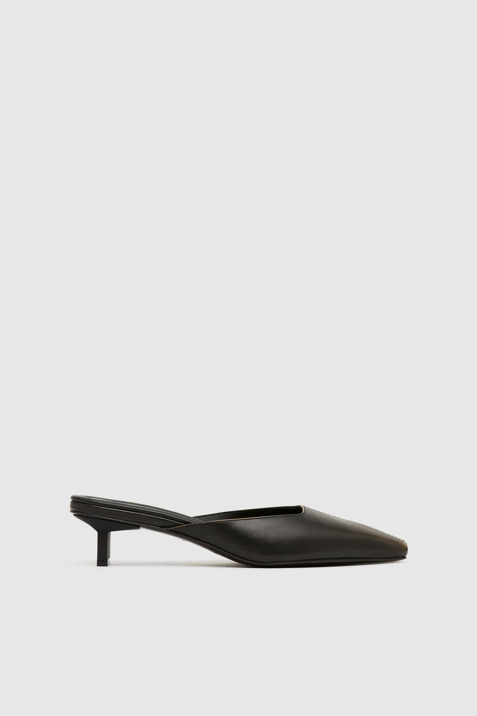 Brushed Miro Heel - Black sold by St. Agni