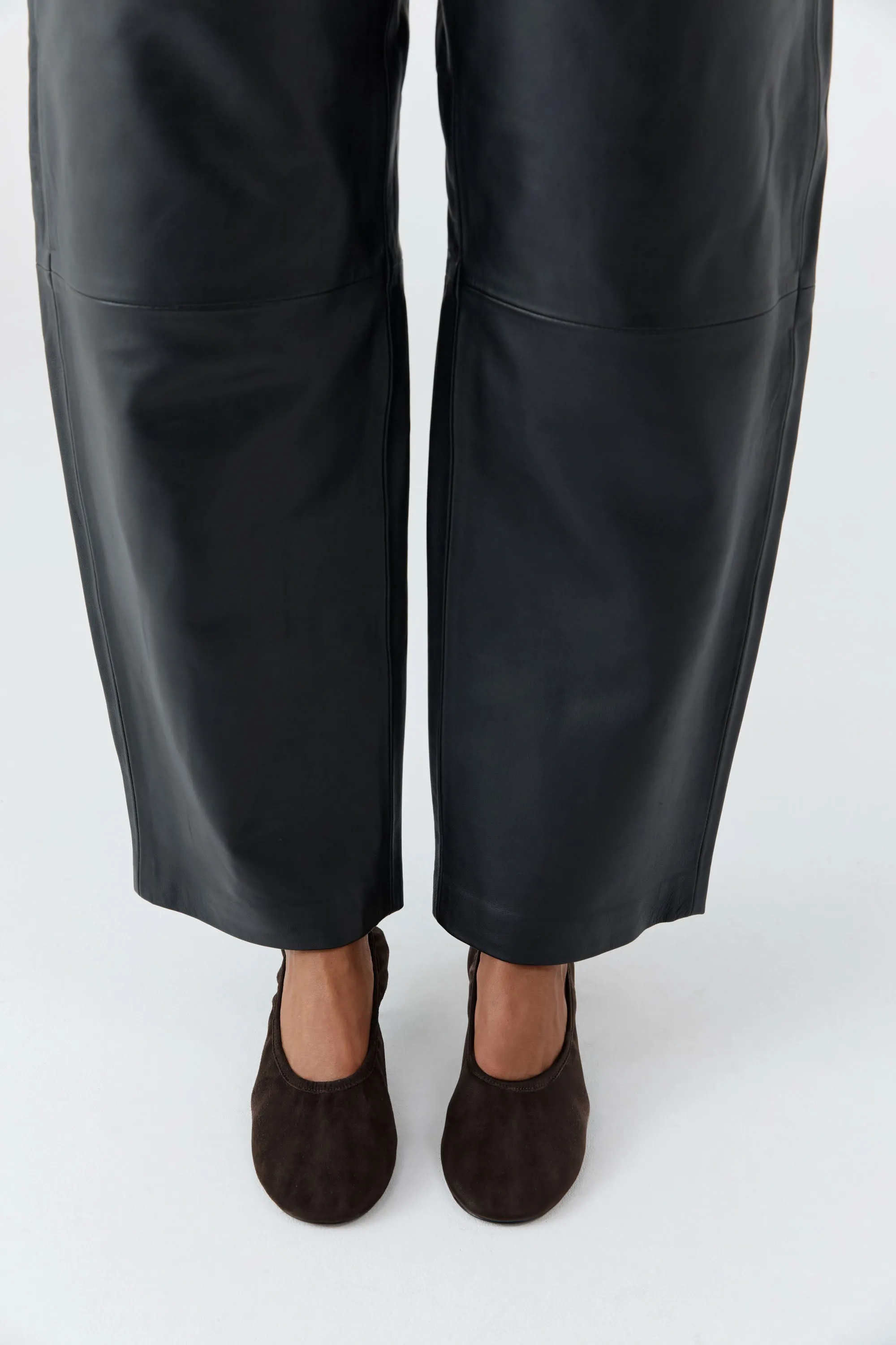 Suede Classic Ballet Heel - Coffee sold by St. Agni product image thumbnail 3