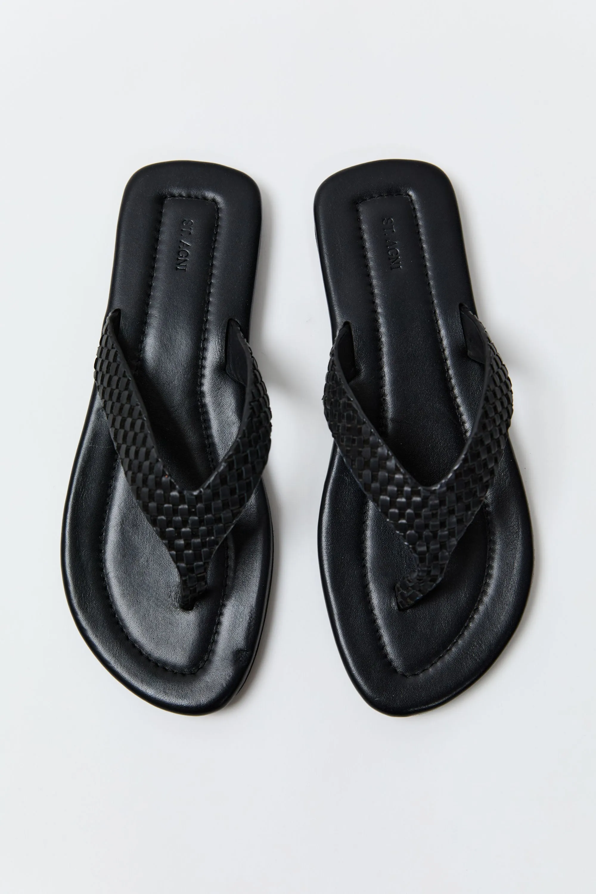 Lattice Weave Thong - Black sold by St. Agni product image thumbnail 4