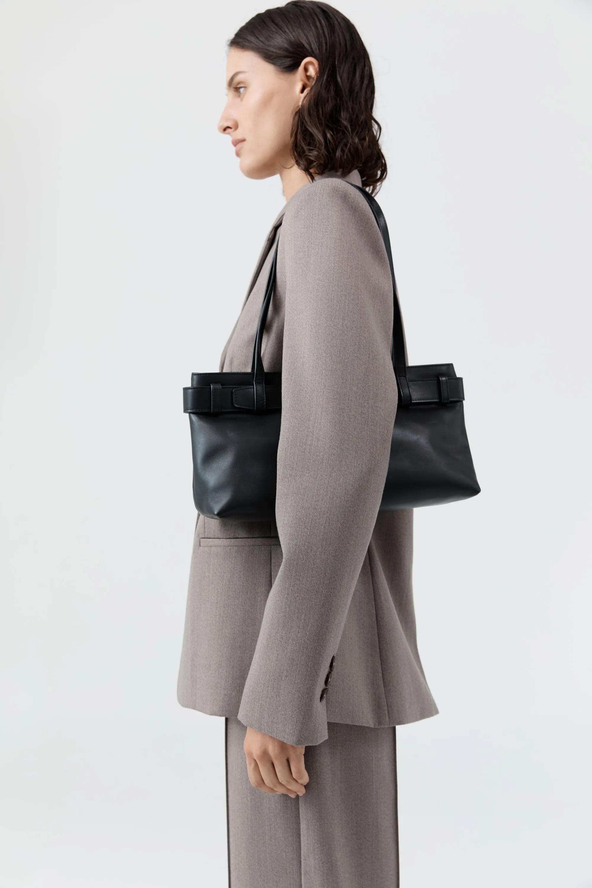 PRE-ORDER: Belt Detail Baguette - Black sold by St. Agni product image thumbnail 2