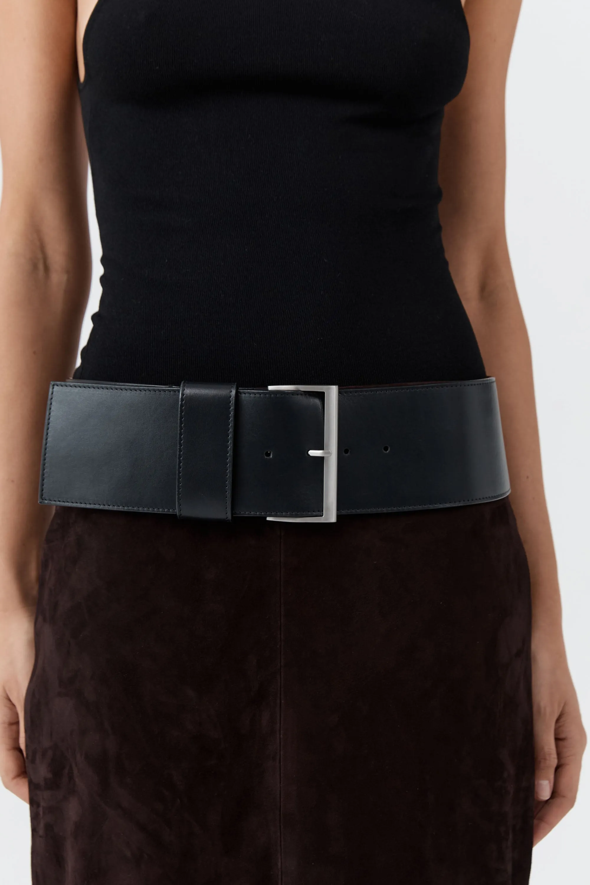 Wide Classic Belt - Black sold by St. Agni product image thumbnail 2