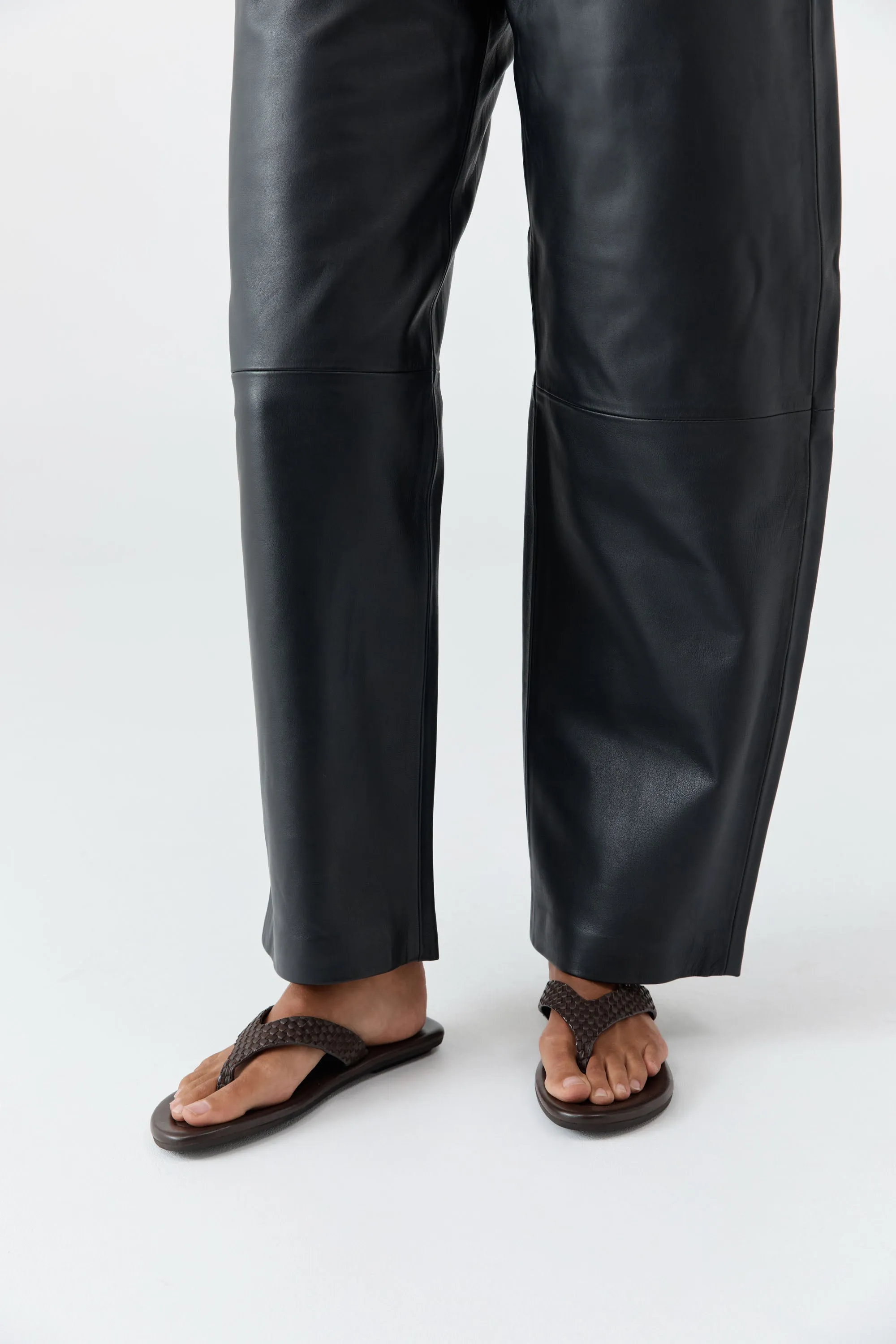 Lattice Weave Thong - Coffee sold by St. Agni product image thumbnail 2