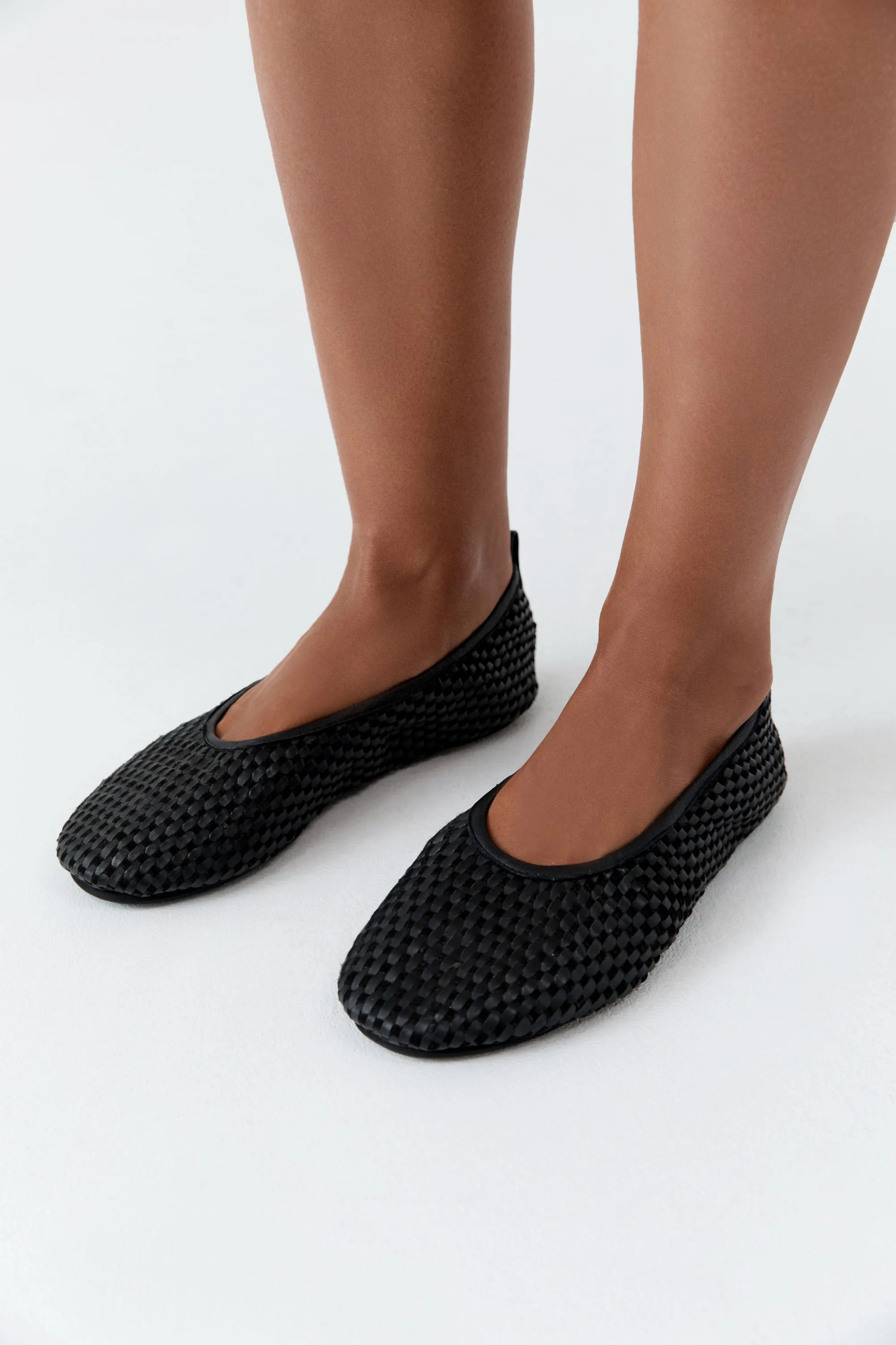 Lattice Weave Ballet Flat - Black sold by St. Agni product image thumbnail 2