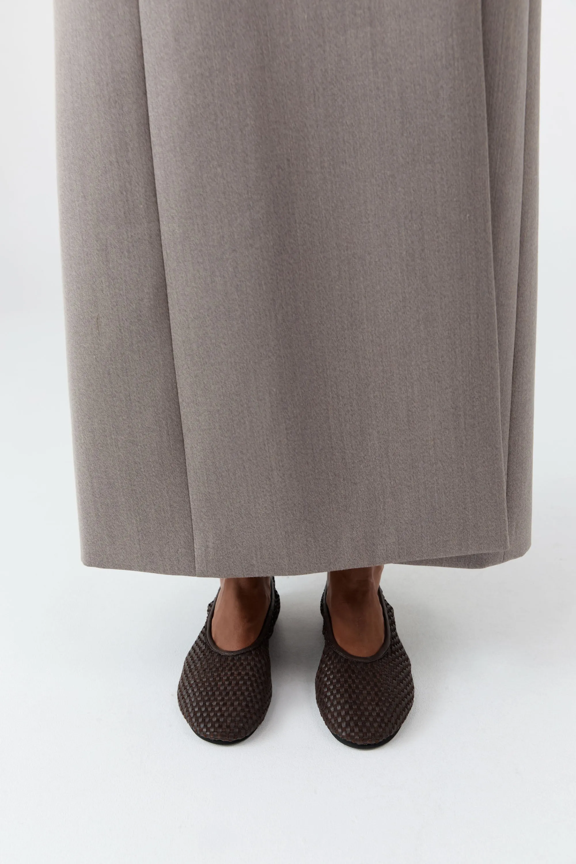 Lattice Weave Ballet Flat - Coffee sold by St. Agni product image thumbnail 5