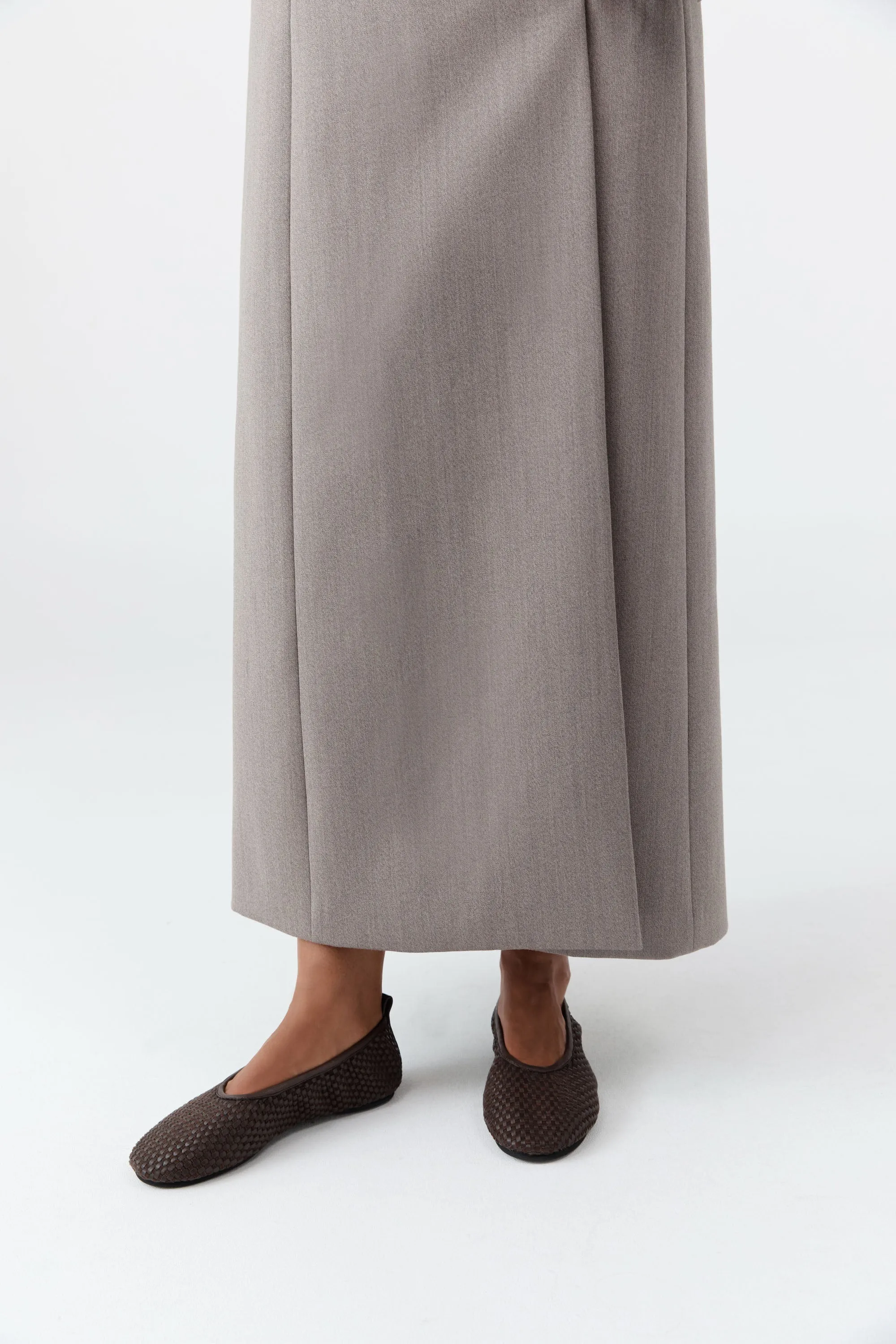 Lattice Weave Ballet Flat - Coffee sold by St. Agni product image thumbnail 2