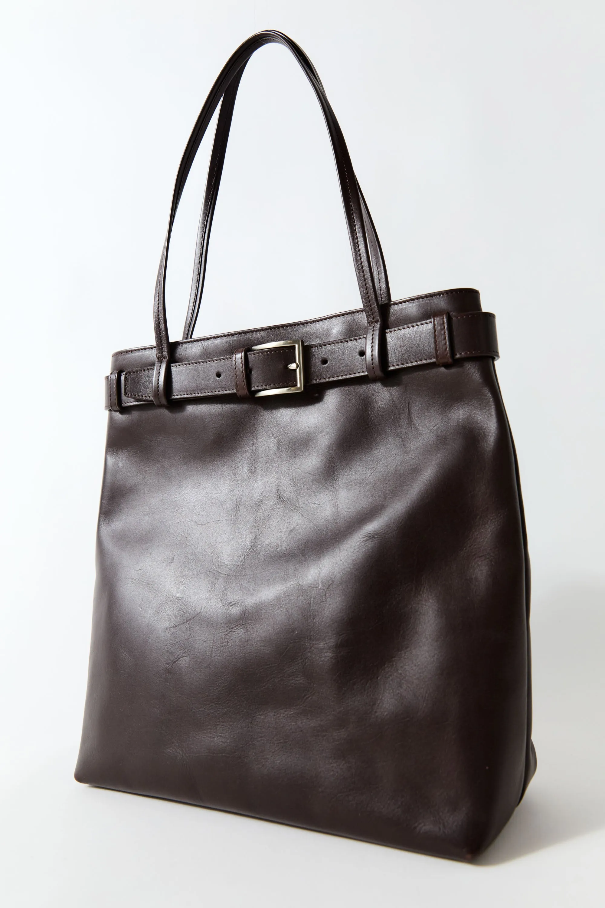 Belt Detail Tote - Coffee sold by St. Agni product image thumbnail 5