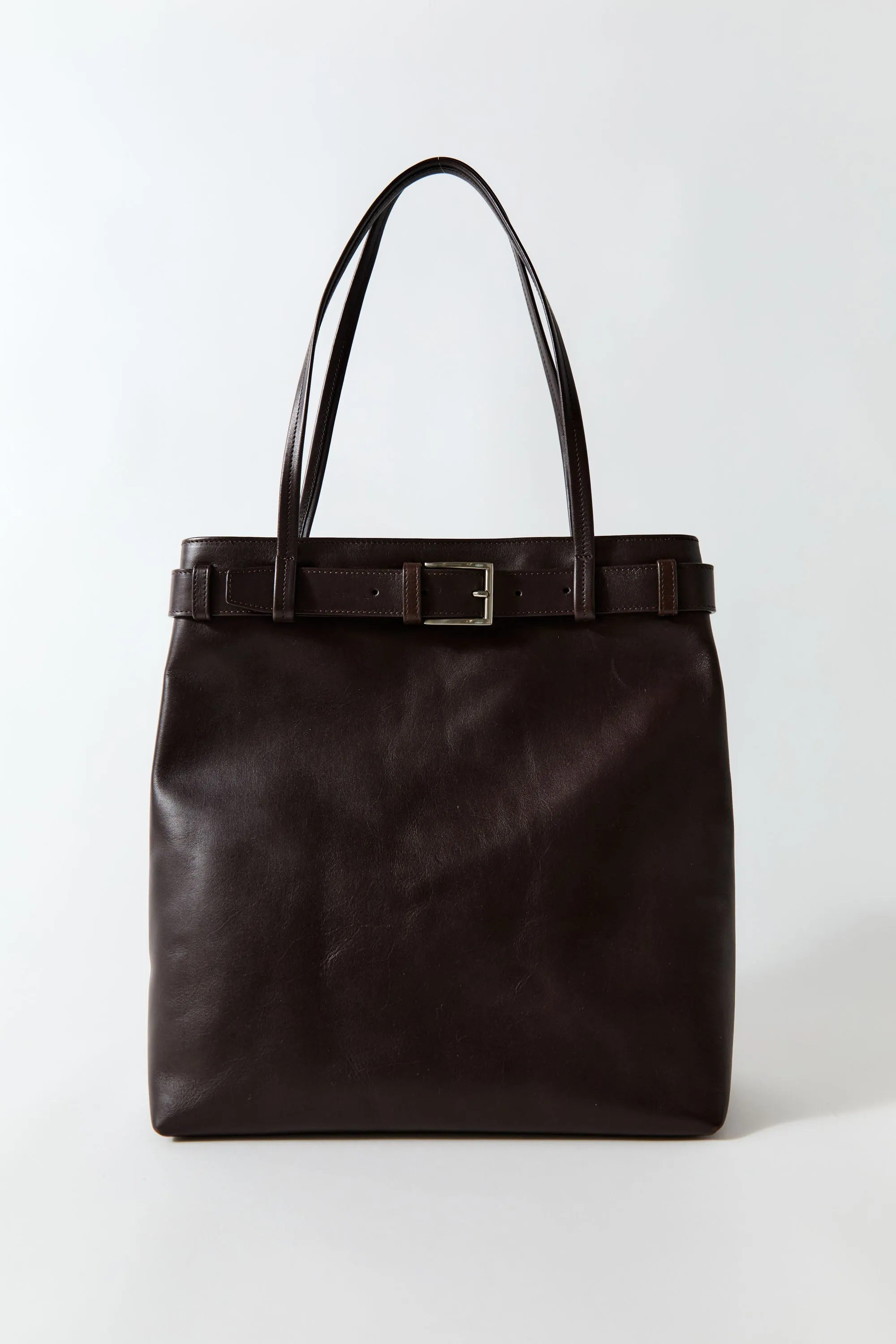 Belt Detail Tote - Coffee sold by St. Agni product image thumbnail 4