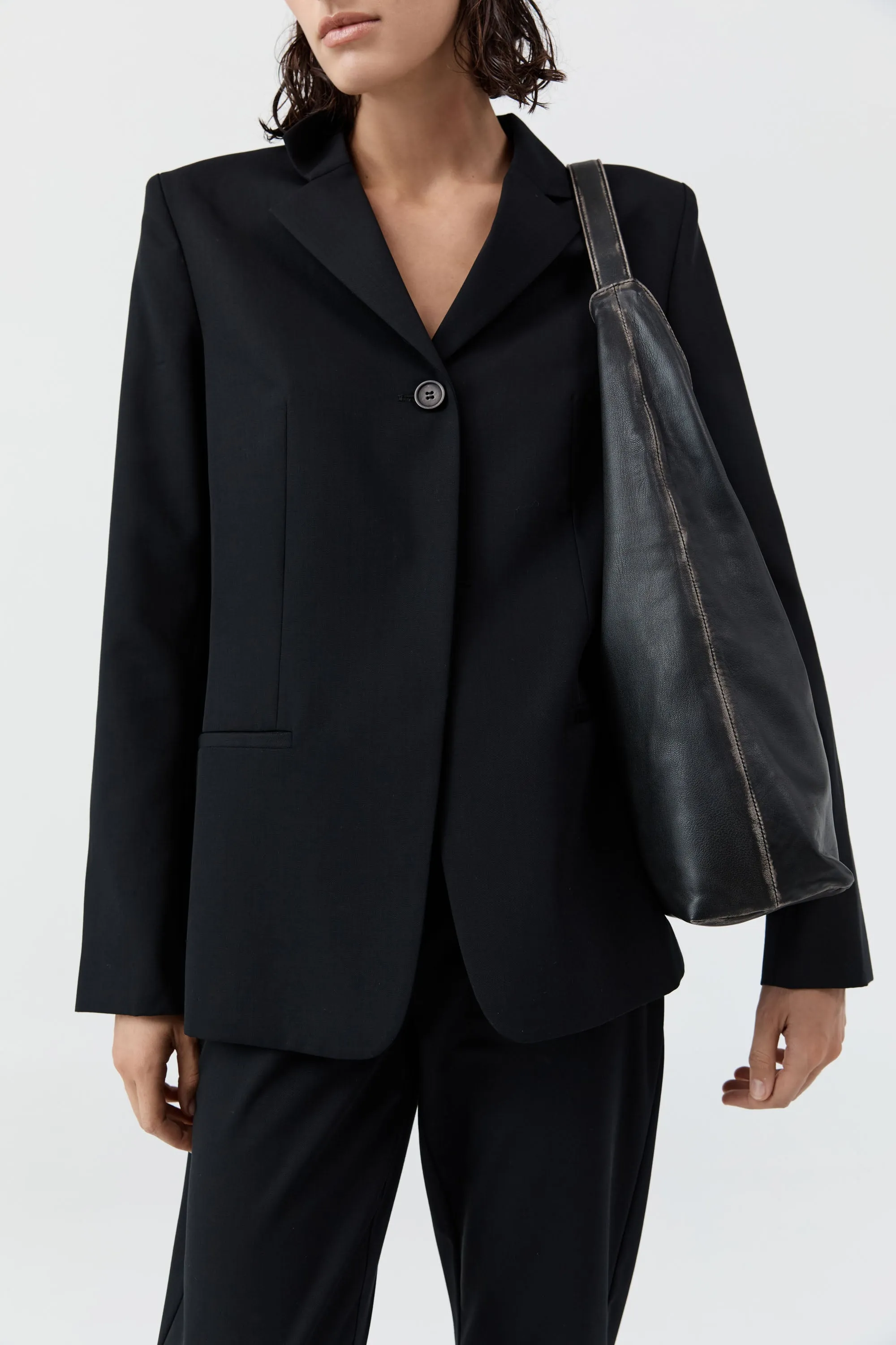 Brushed Large Tote - Black sold by St. Agni product image thumbnail 2