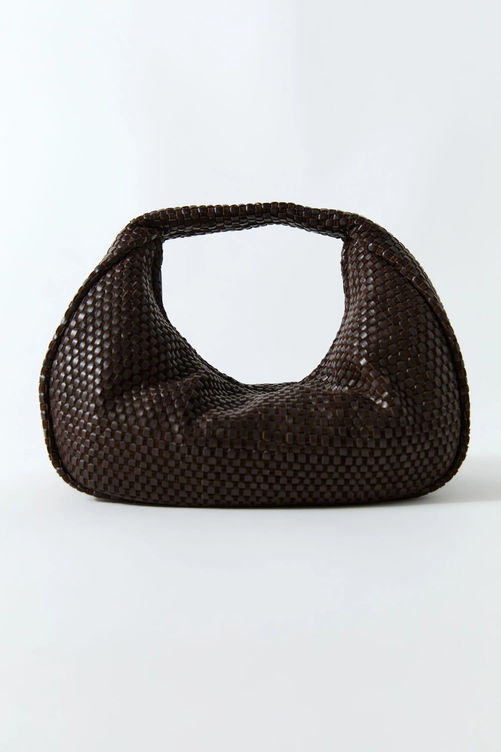 Lattice Weave Bon Bon Bag - Coffee sold by St. Agni product image thumbnail 3