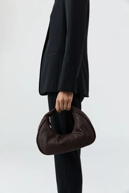 Lattice Weave Bon Bon Bag - Coffee made by St. Agni