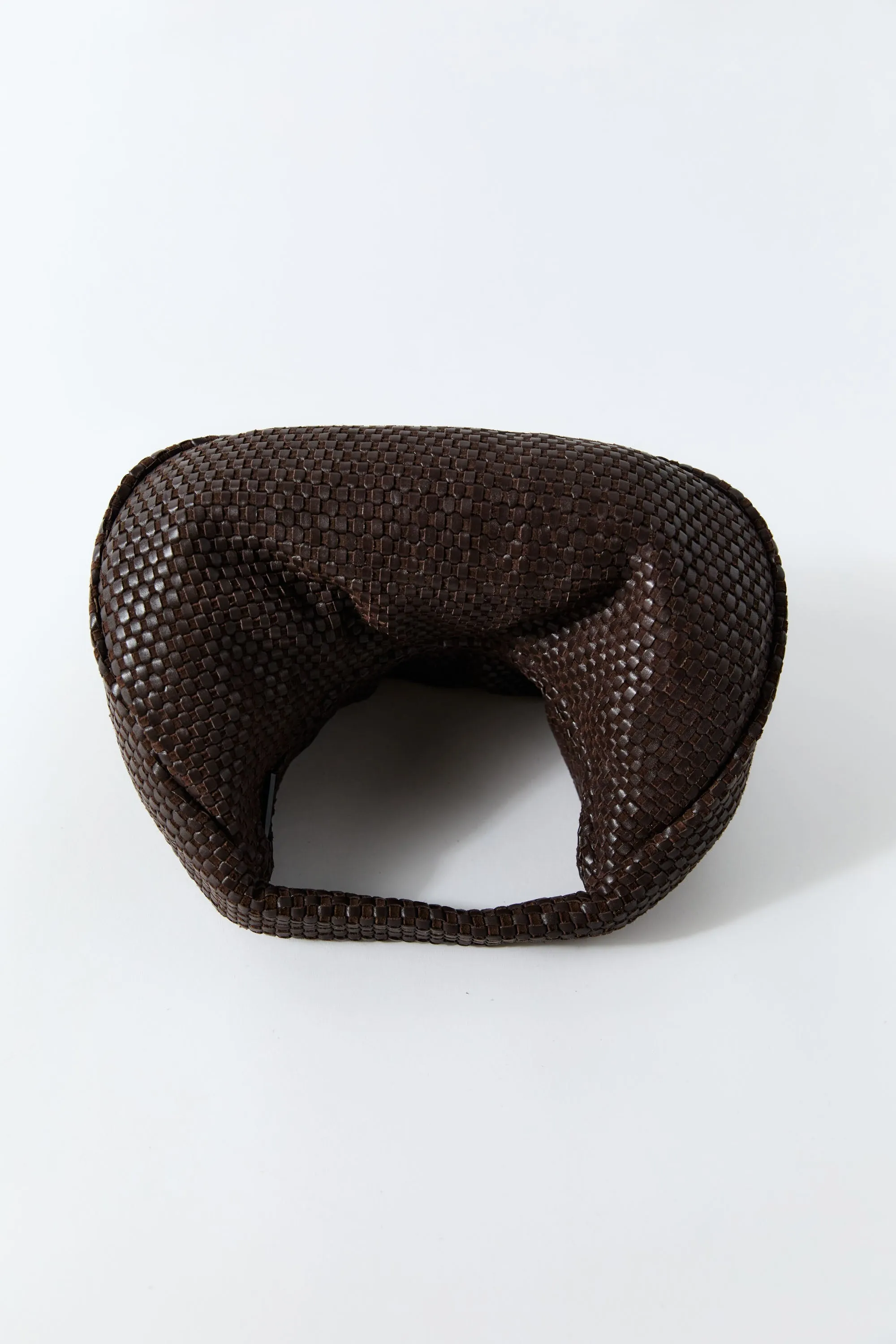 Lattice Weave Bon Bon Bag - Coffee sold by St. Agni product image thumbnail 4