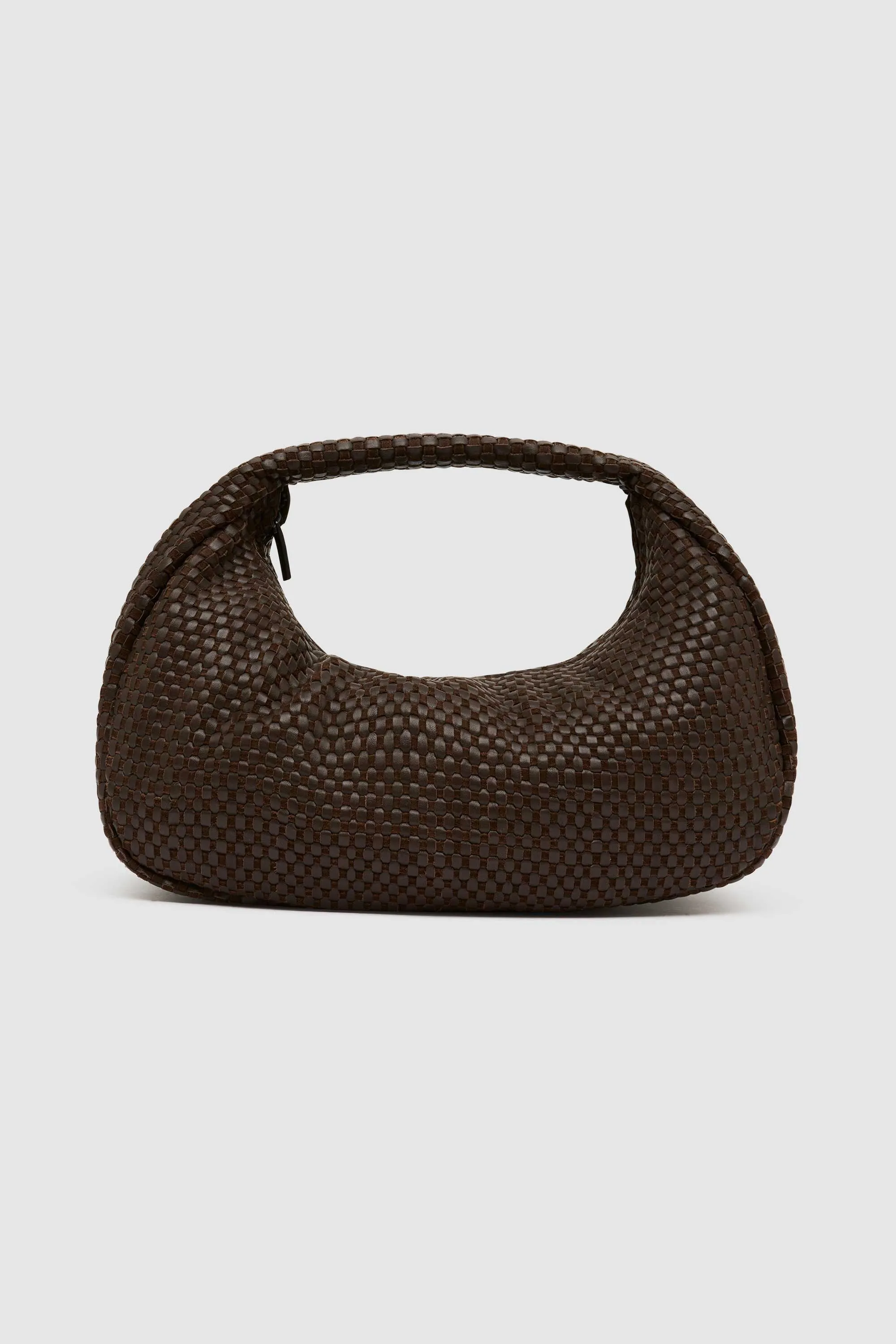 Lattice Weave Bon Bon Bag - Coffee sold by St. Agni product image thumbnail 5