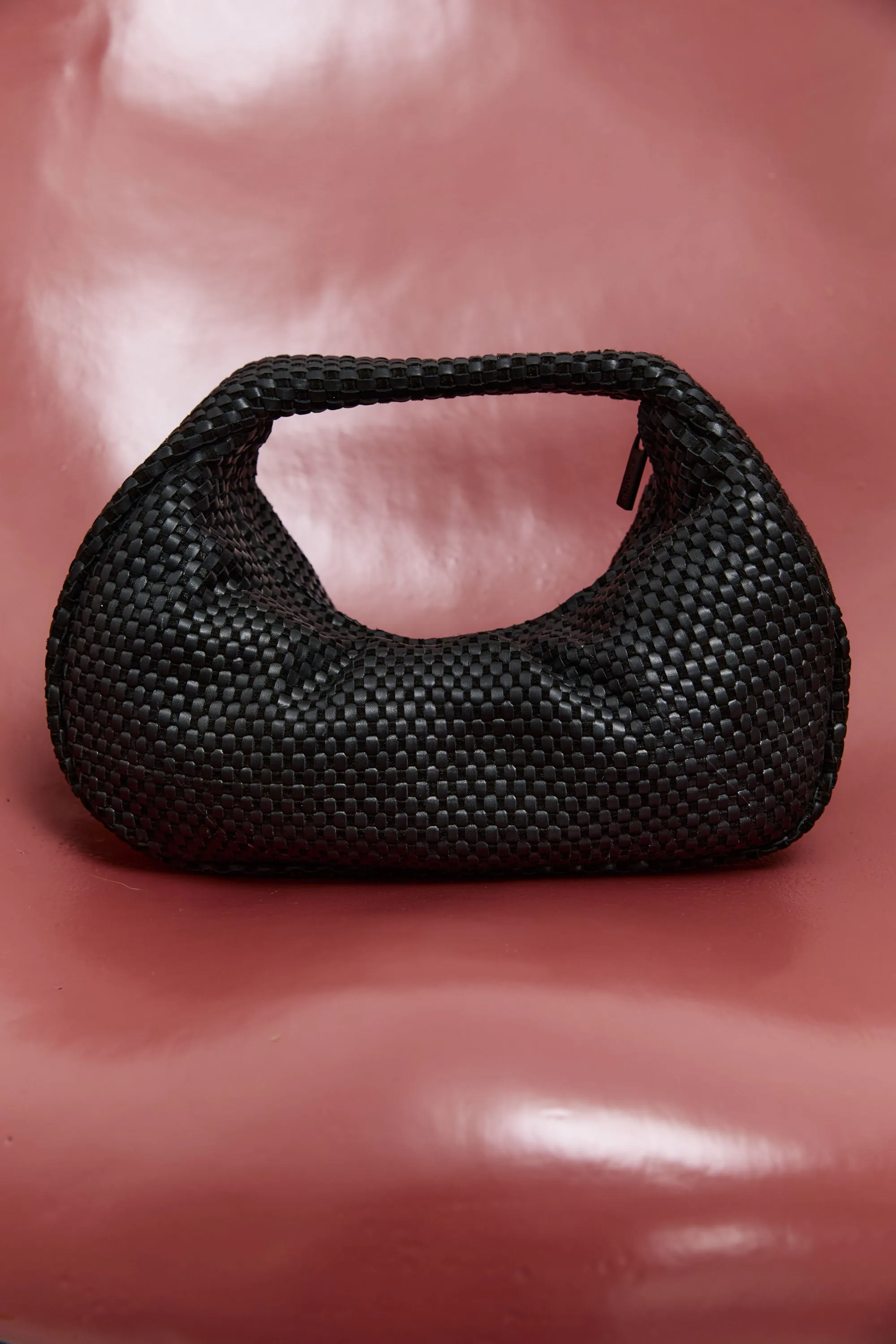 Lattice Weave Bon Bon Bag - Black sold by St. Agni product image thumbnail 5