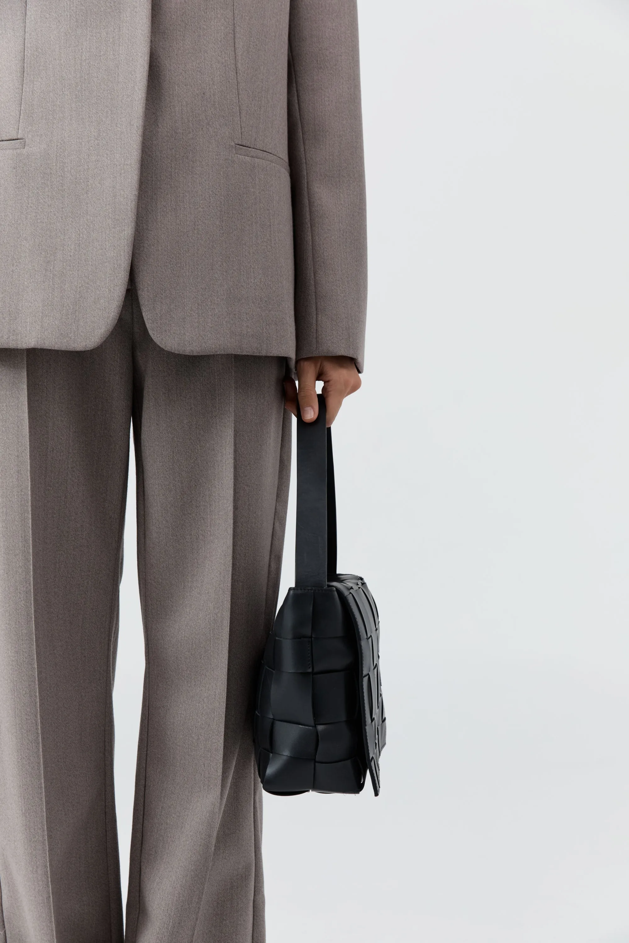 Woven Envelope Mini Tote - Black sold by St. Agni product image thumbnail 2